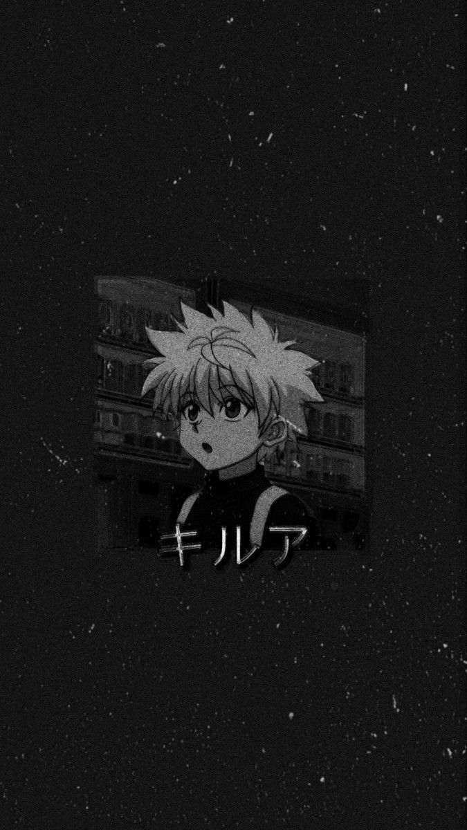 Killua black wallpaper. Anime background wallpaper, Cool anime background, Black wallpaper iphone dark