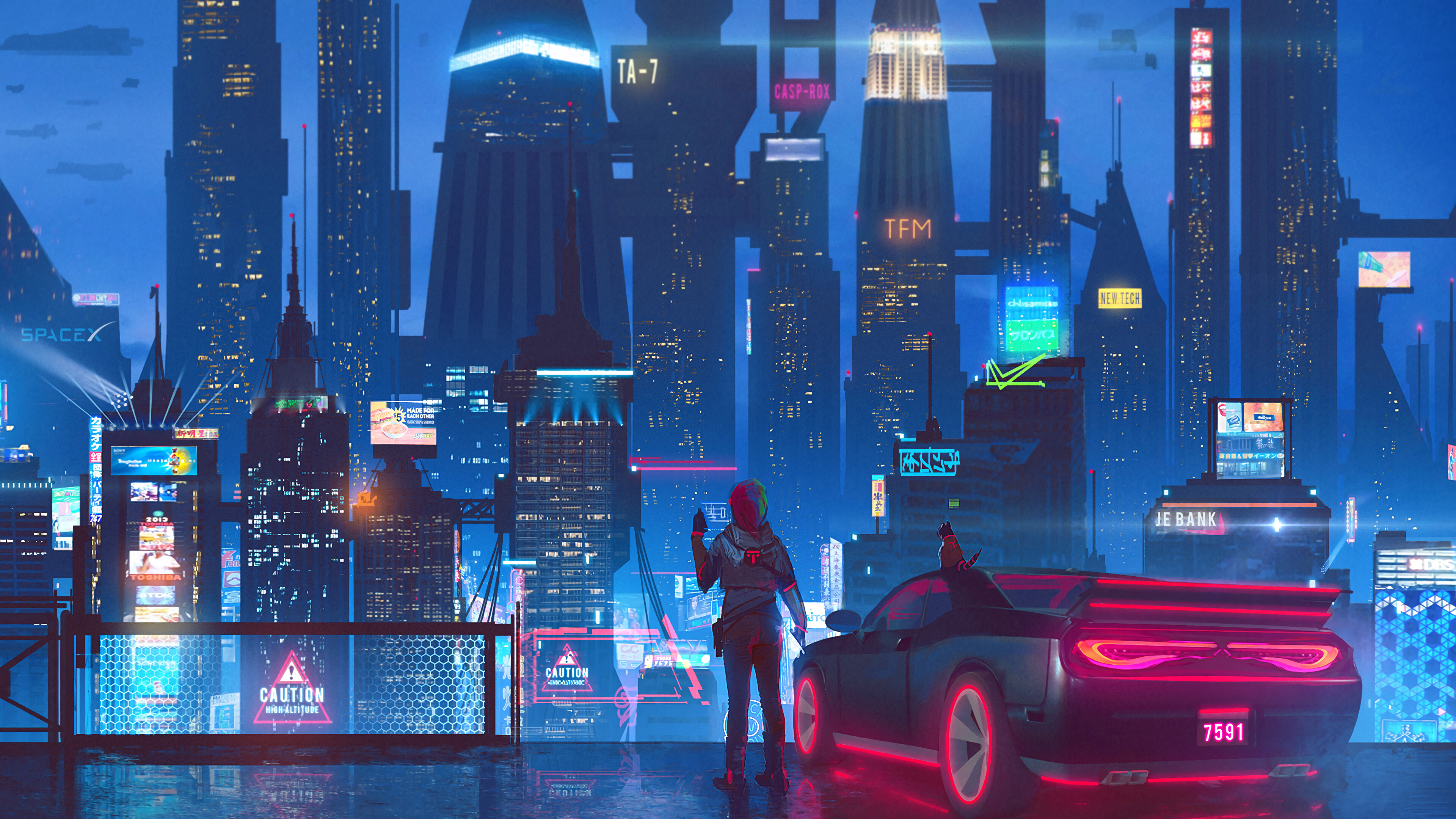 Night City 4K 5K HD Cyberpunk 2077 Wallpapers, HD Wallpapers