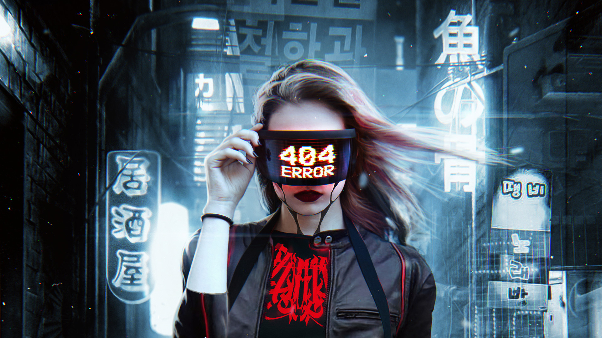 Cyberpunk Mask Wallpaper