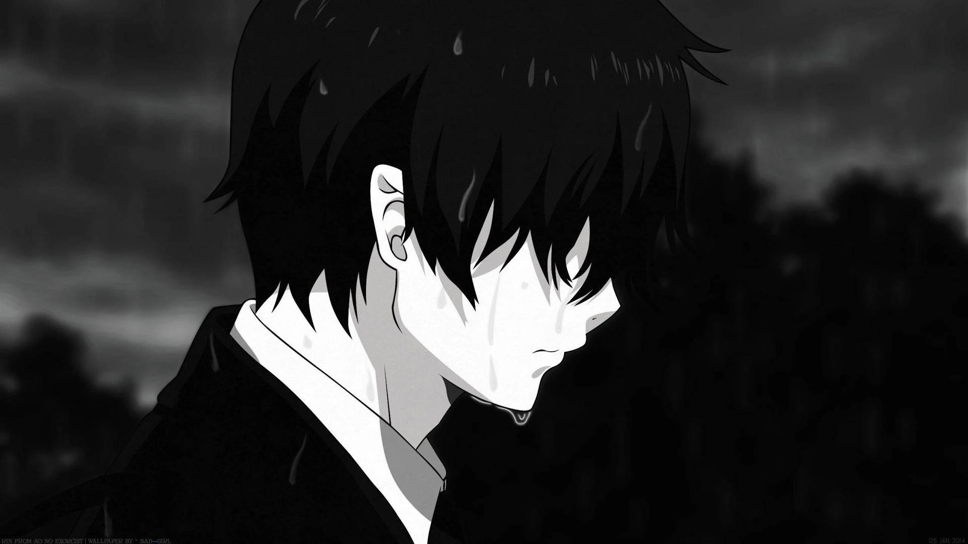 Download Crying Emo PFP Wallpaper