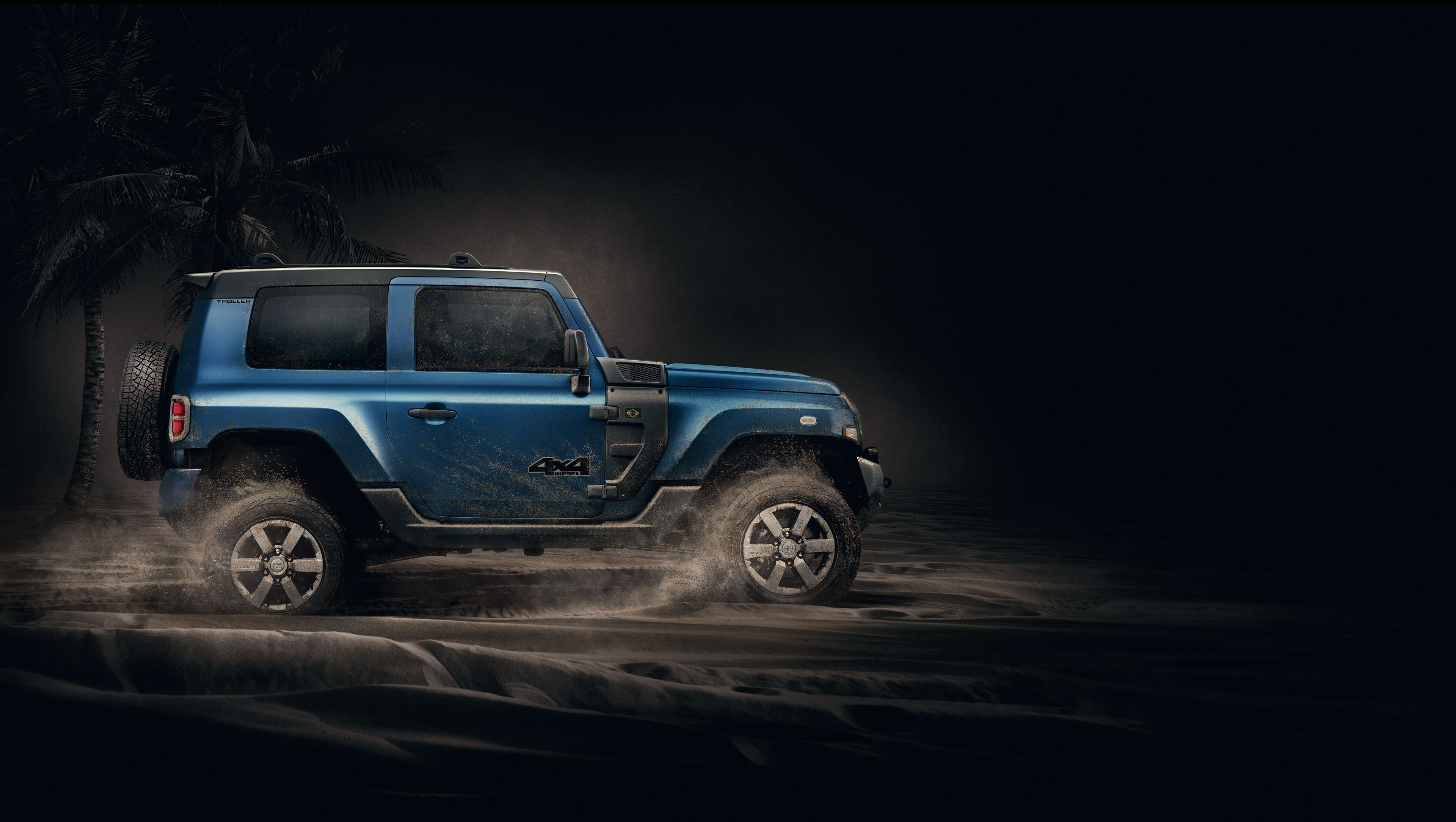 Wallpaper, car, vehicle, 4x4, Jeep, Photohop 3840x2167