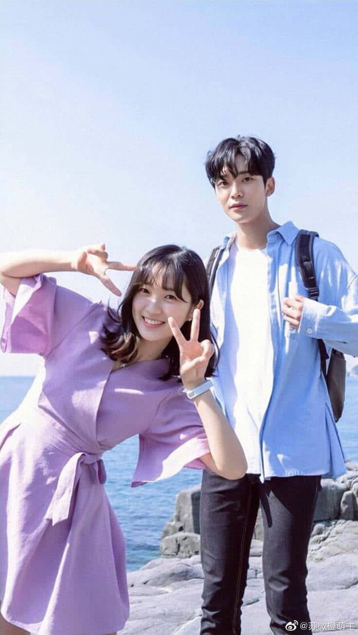 Download Beloved Korean Actors Kim Ro Woon And Kim Hye Yoon Wallpaper