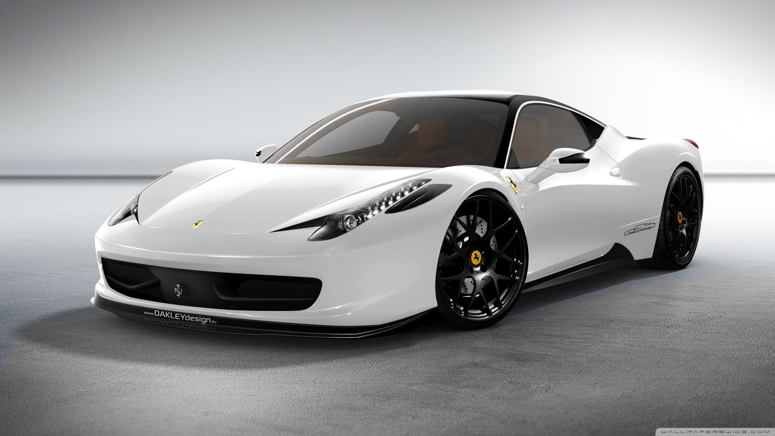 Ferrari 458 White Car Ultra HD Desktop Background Wallpaper for 4K UHD TV, Multi Display, Dual Monitor, Tablet