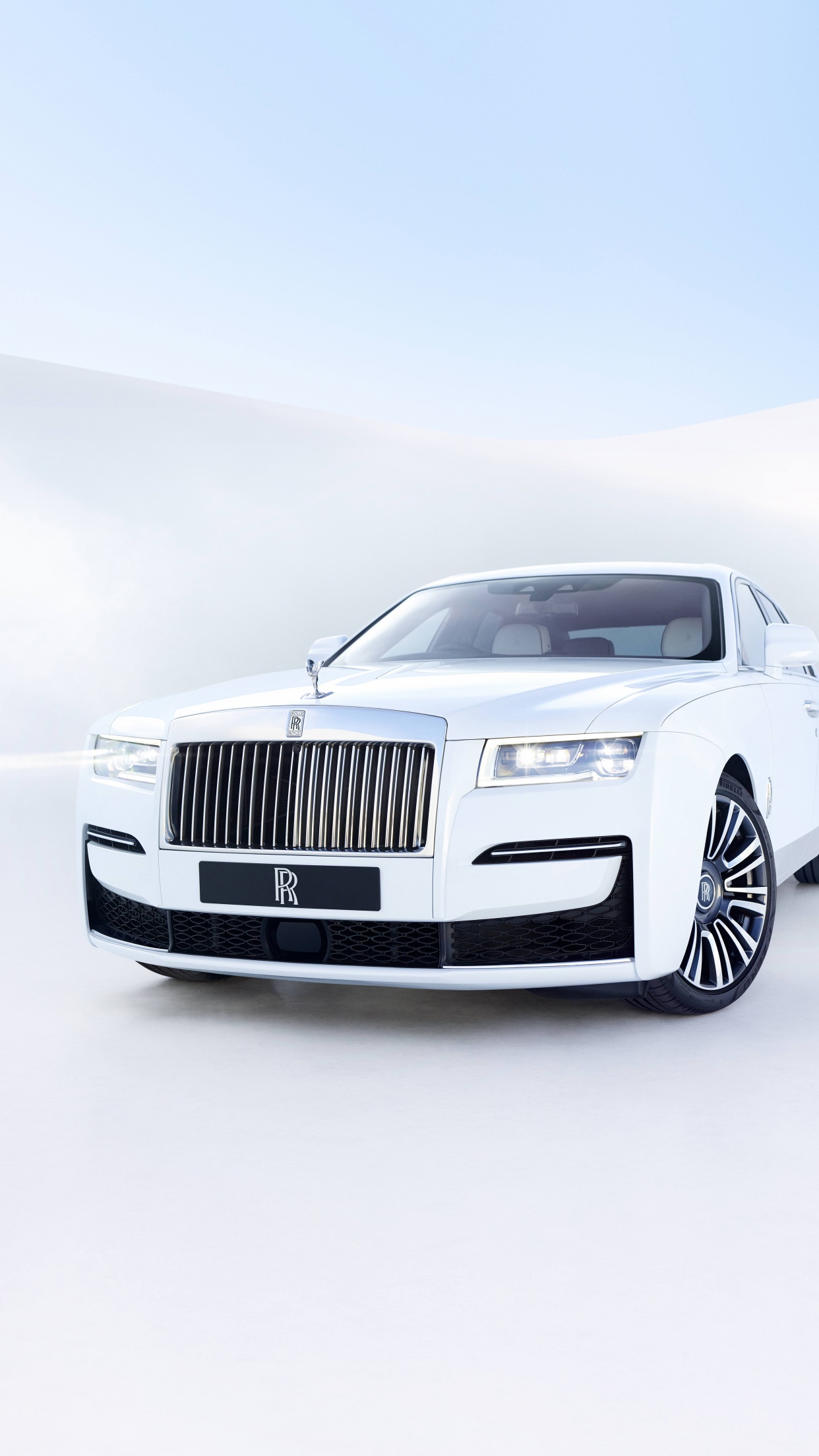 Rolls Royce Ghost Wallpaper 4K, 2020, White Background, 5K, 8K