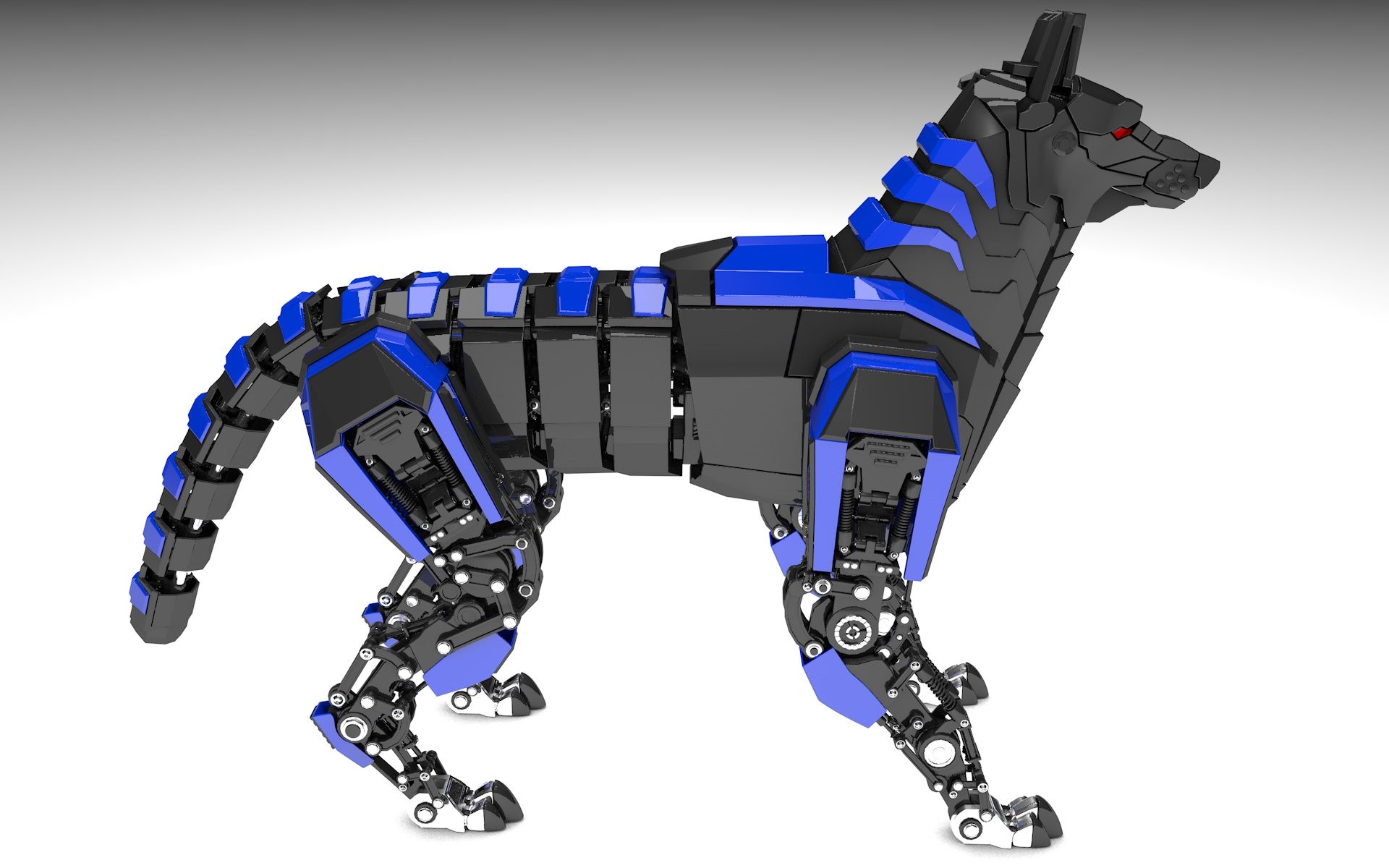 Robot Wolf. Wolf 3D, Robot, Wolf