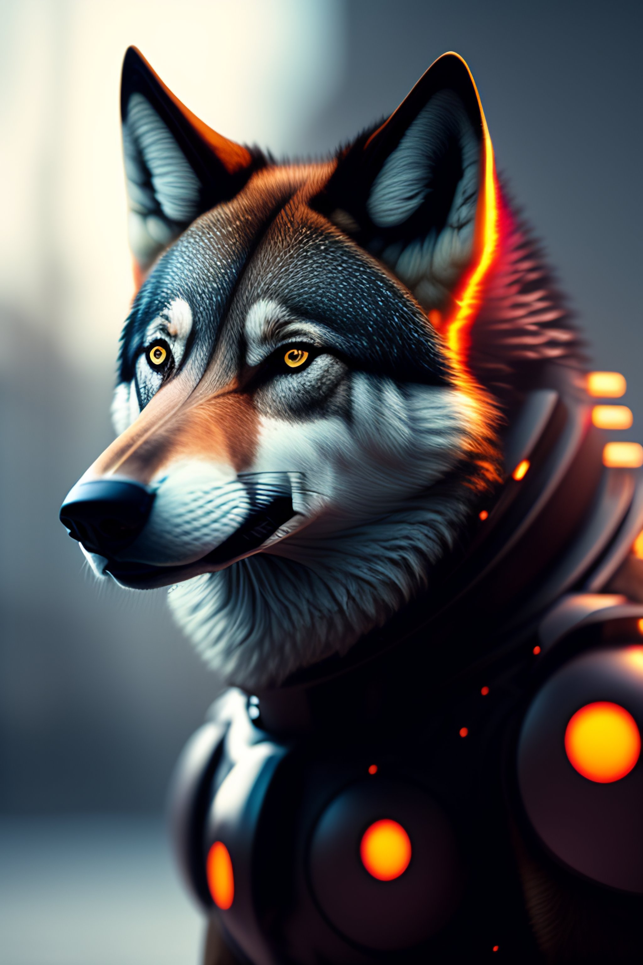 A robot wolf
