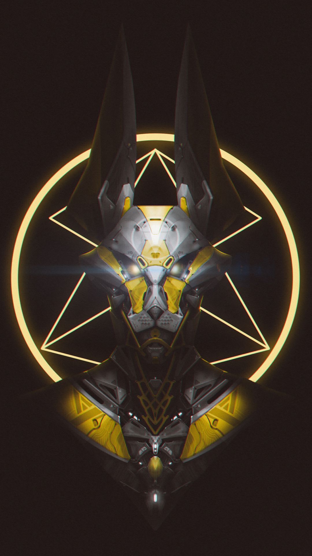 Download wallpaper 1080x1920 robot, mask, wolf, art, dark samsung galaxy s4, s5, note, sony xperia z, z1, z2, z3, htc one, lenovo vibe HD background