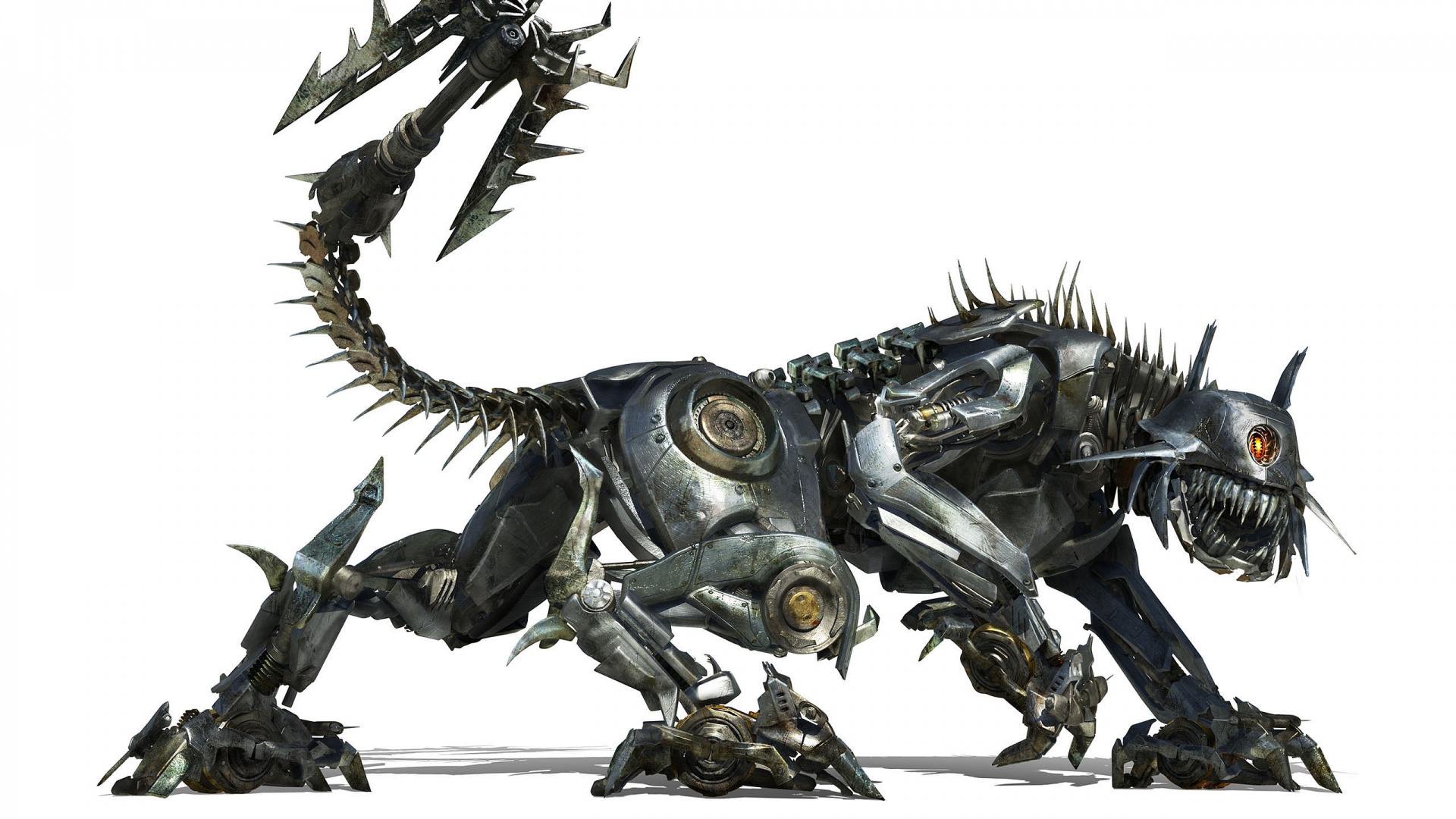 Robot steampunk animals cats mecha wallpaperx1080