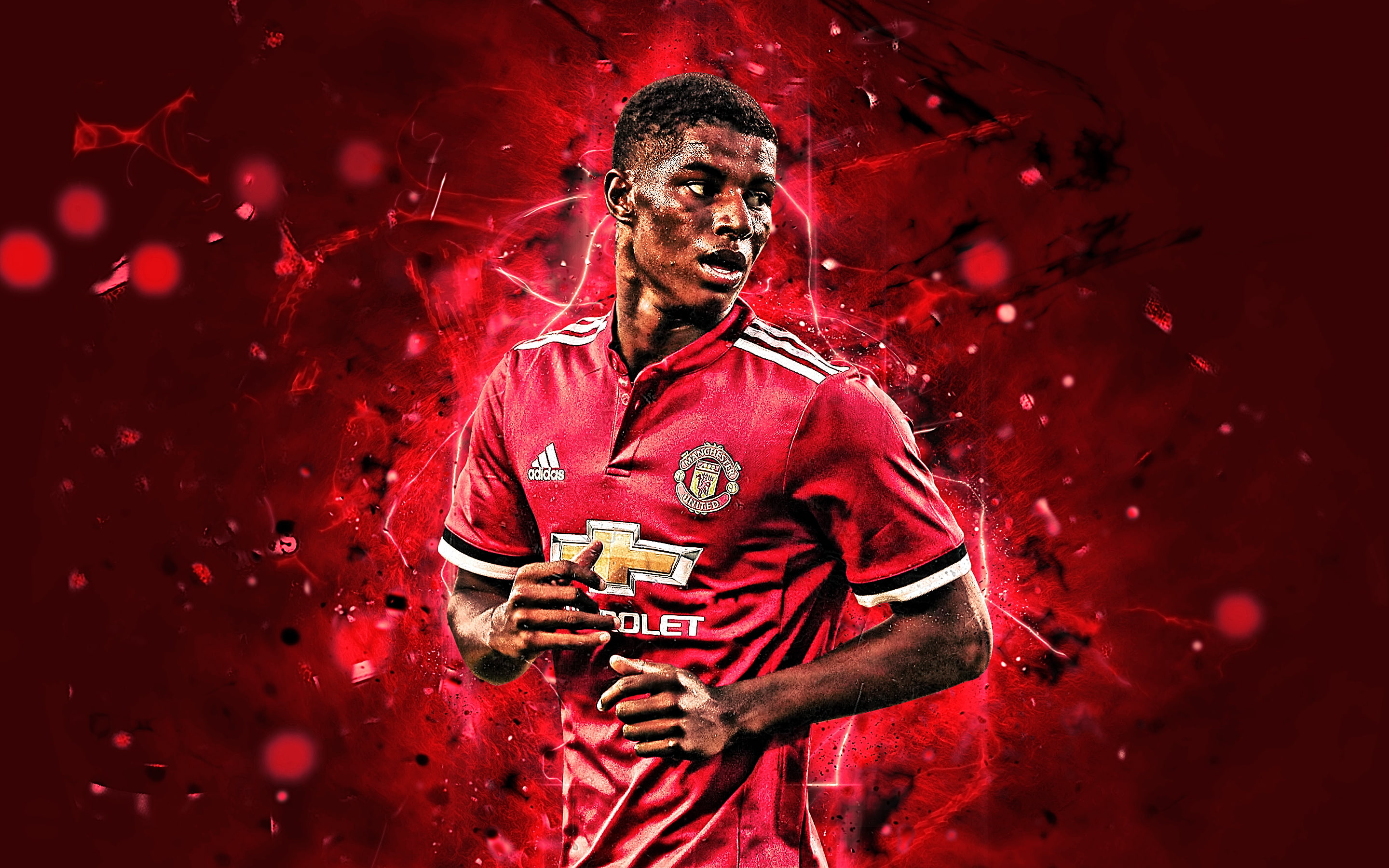 Wallpaper / 2K, Manchester United F.C., Soccer, Marcus Rashford free download