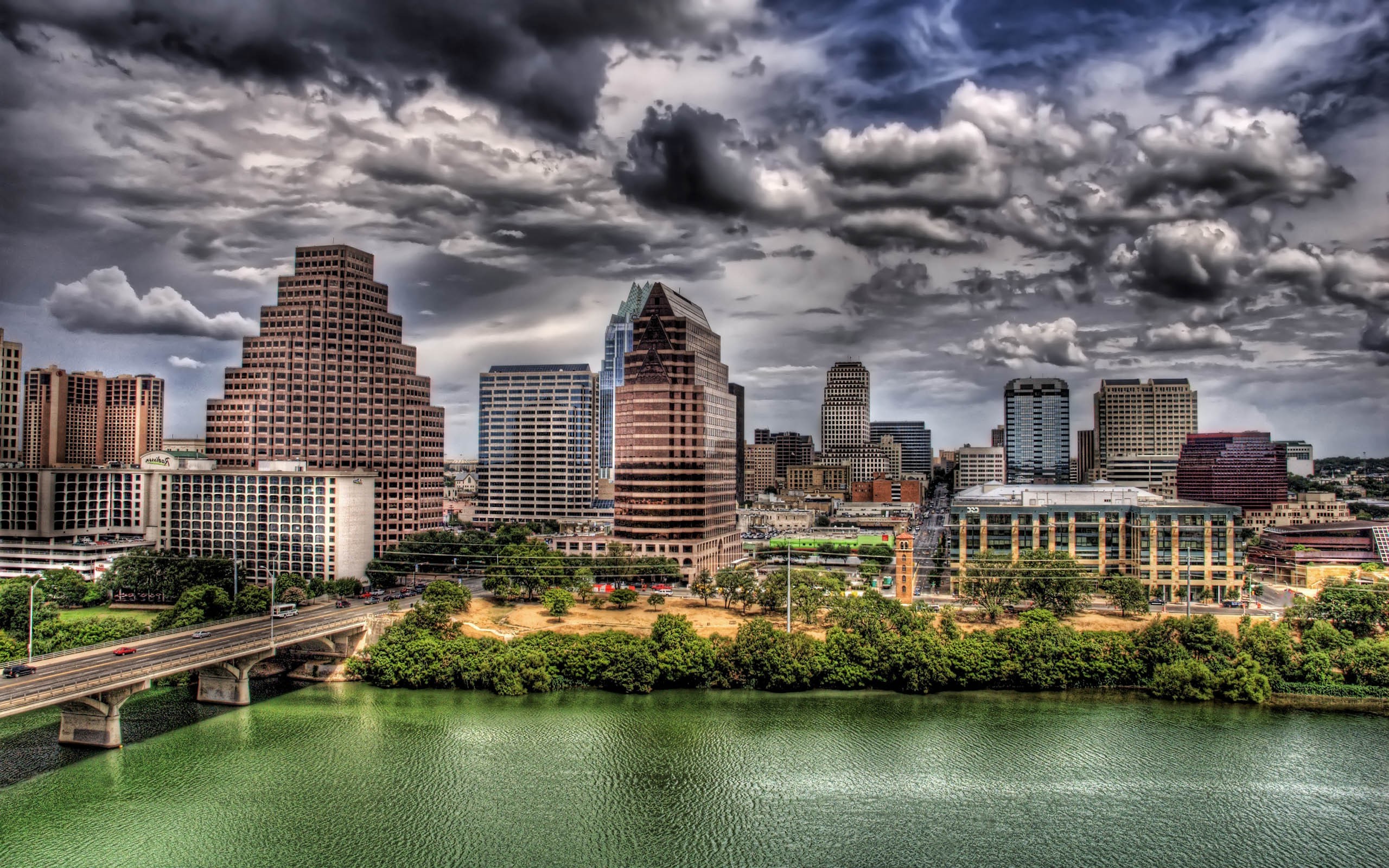 hdr building cityscape river austin austin texas Gallery HD Wallpaper