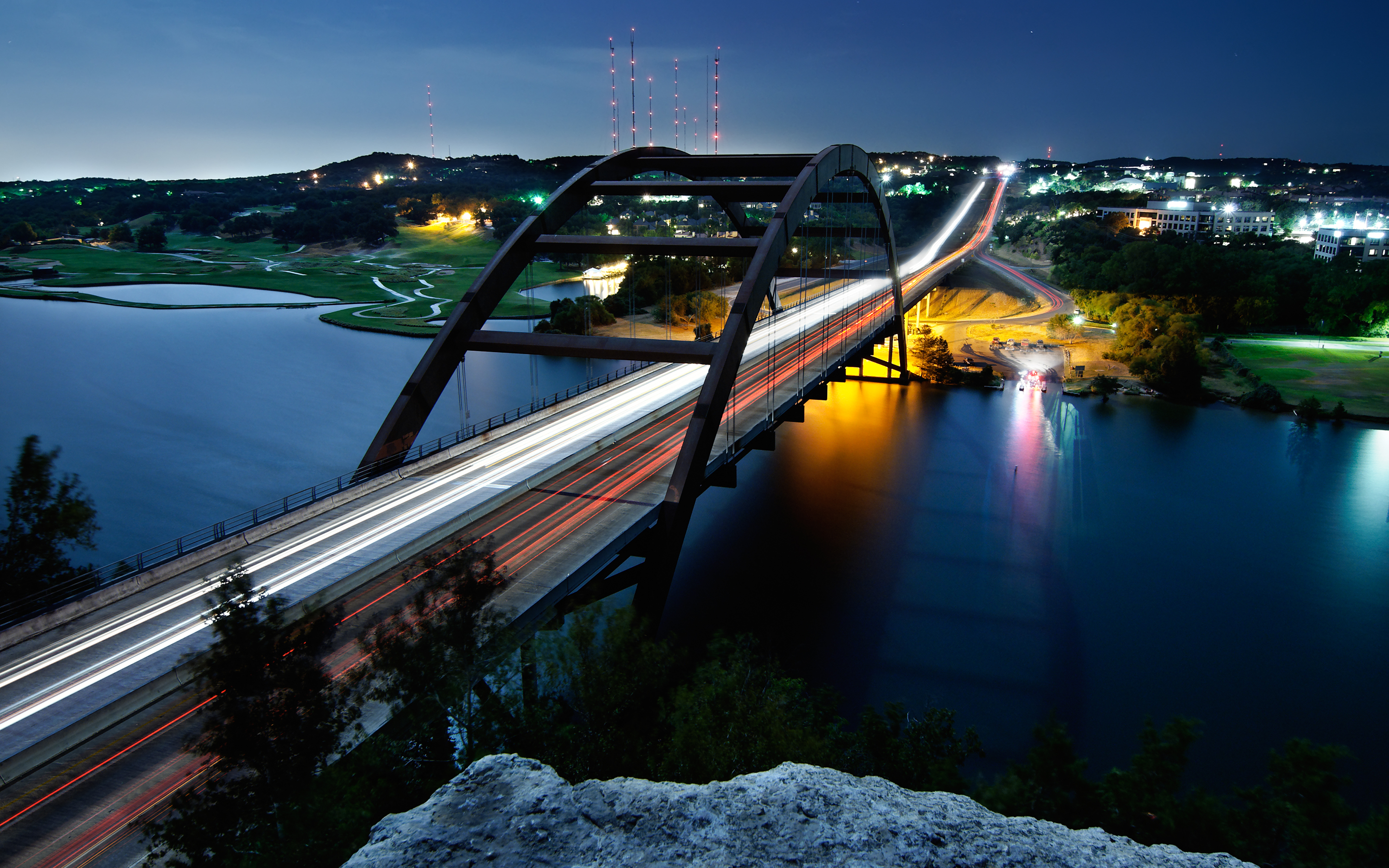 Wallpaper 4k Pennybacker Bridge Austin Wallpaper
