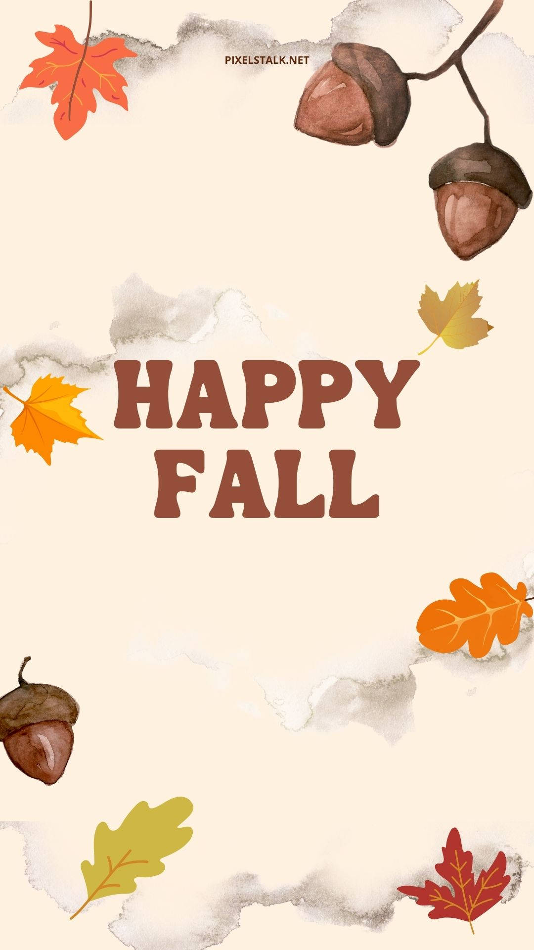 Download Minimalist Happy Fall IPhone Wallpaper