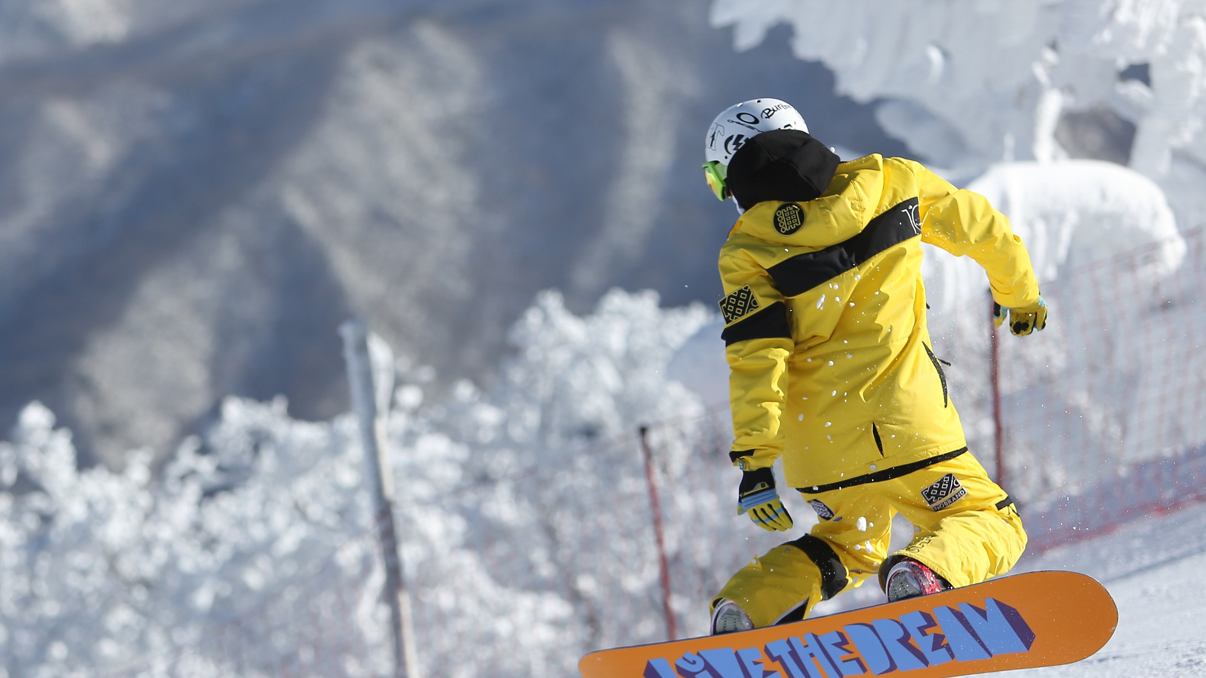 Wallpaper 4k snowboard, snowboarder, trick, snow 4k Wallpaper