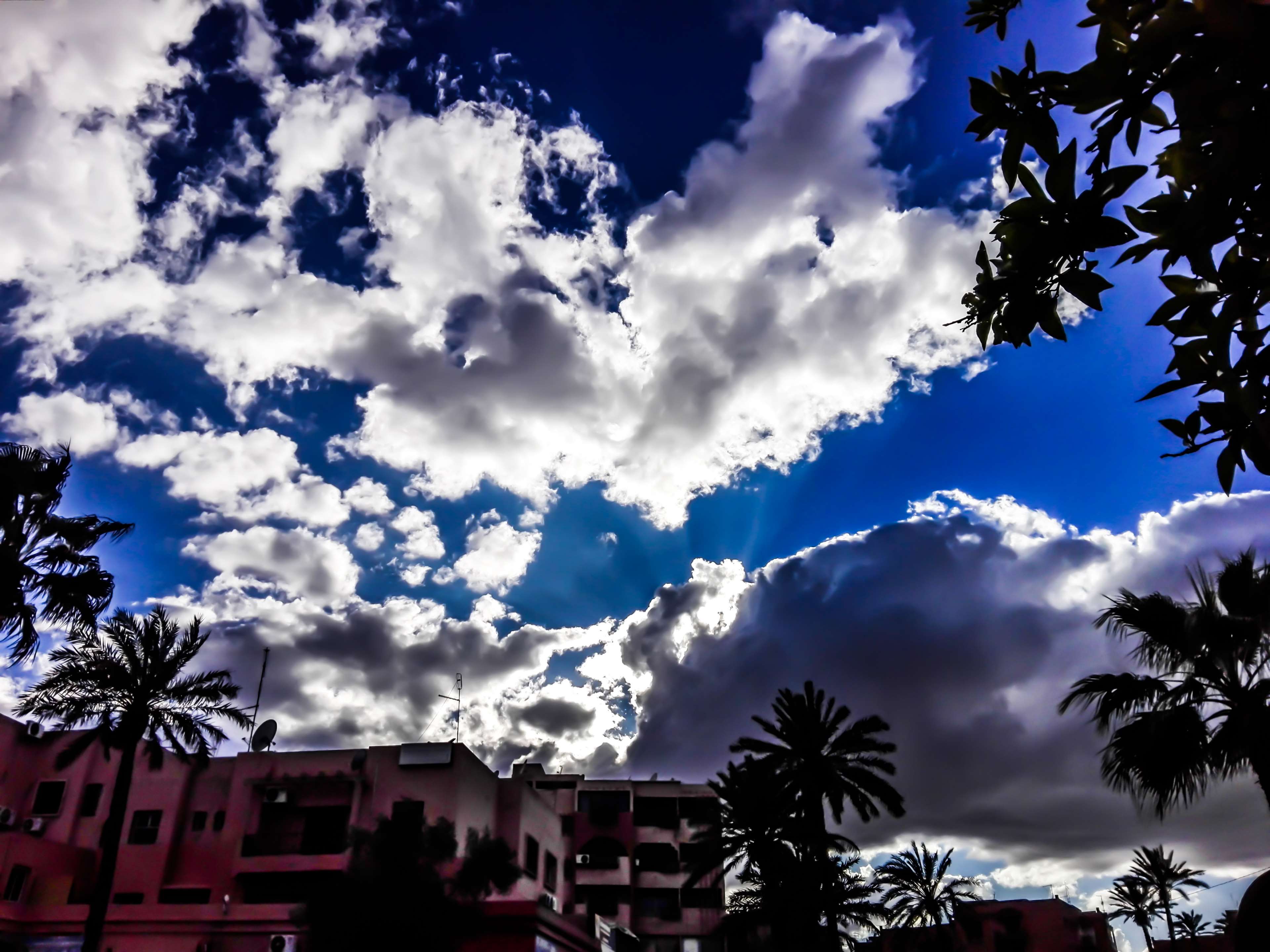 africa, beautiful, blue sky, clear sky, cloud, clouds, cloudscape, colorful houses, desktop wallpaper, free wallpaper, HD wallpaper, marrakech, morocco, rachid, satelite, smartphone, winter 4k Gallery HD Wallpaper