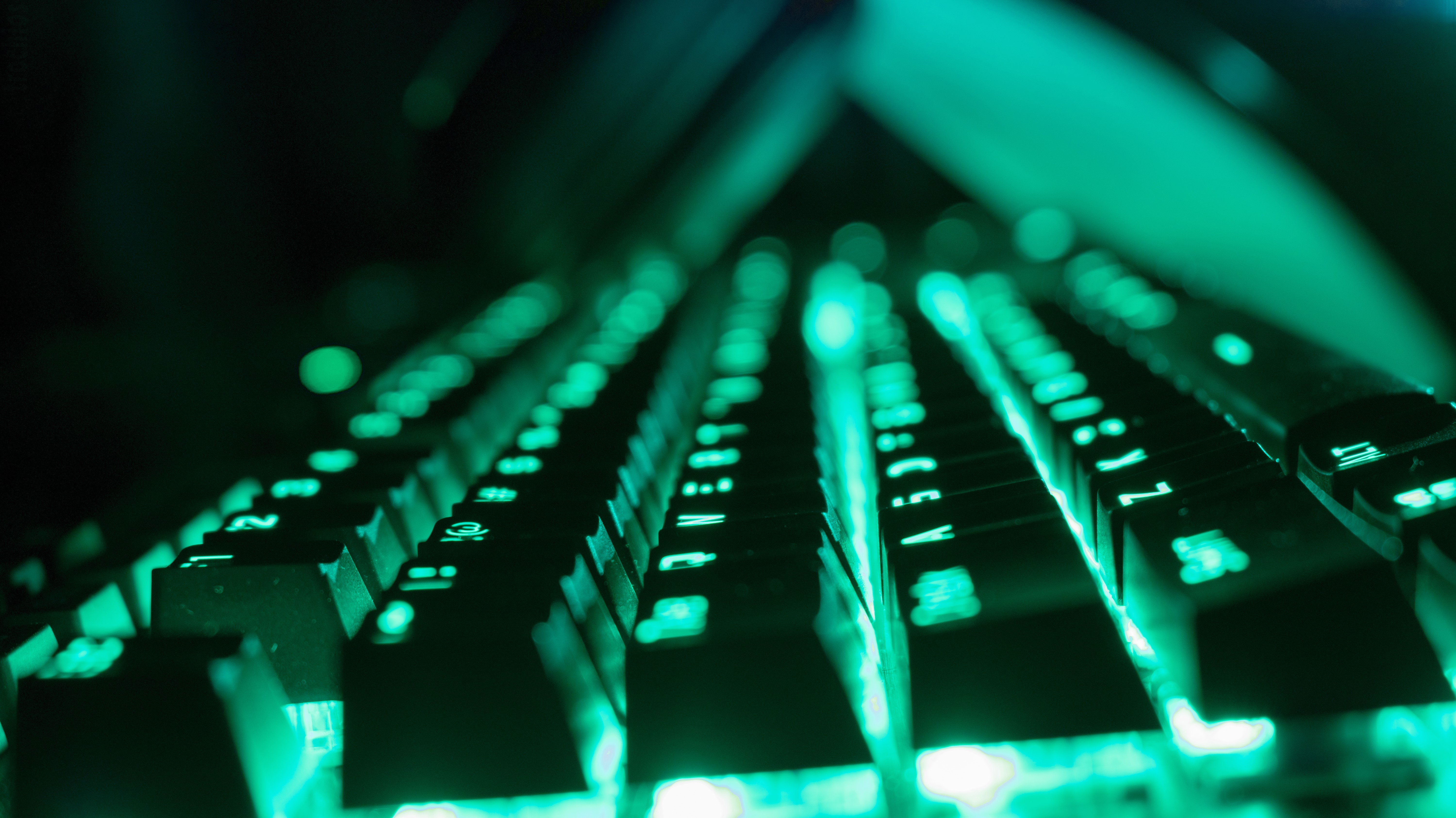 Wallpaper / mechanical keyboard, keyboards, RGB, PC gaming, PC Master Race, headphones, green, macro free download