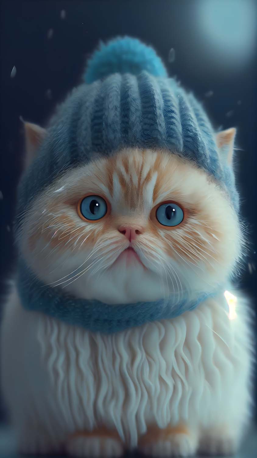 Cute Cat Winter IPhone Wallpaper HD Wallpaper, iPhone Wallpaper
