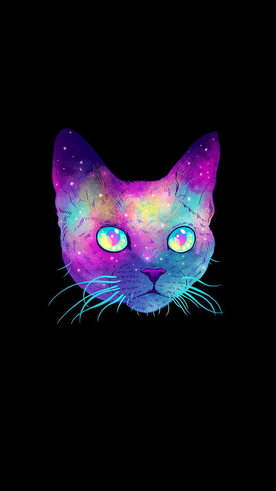 Galaxy Cat IPhone Wallpaper