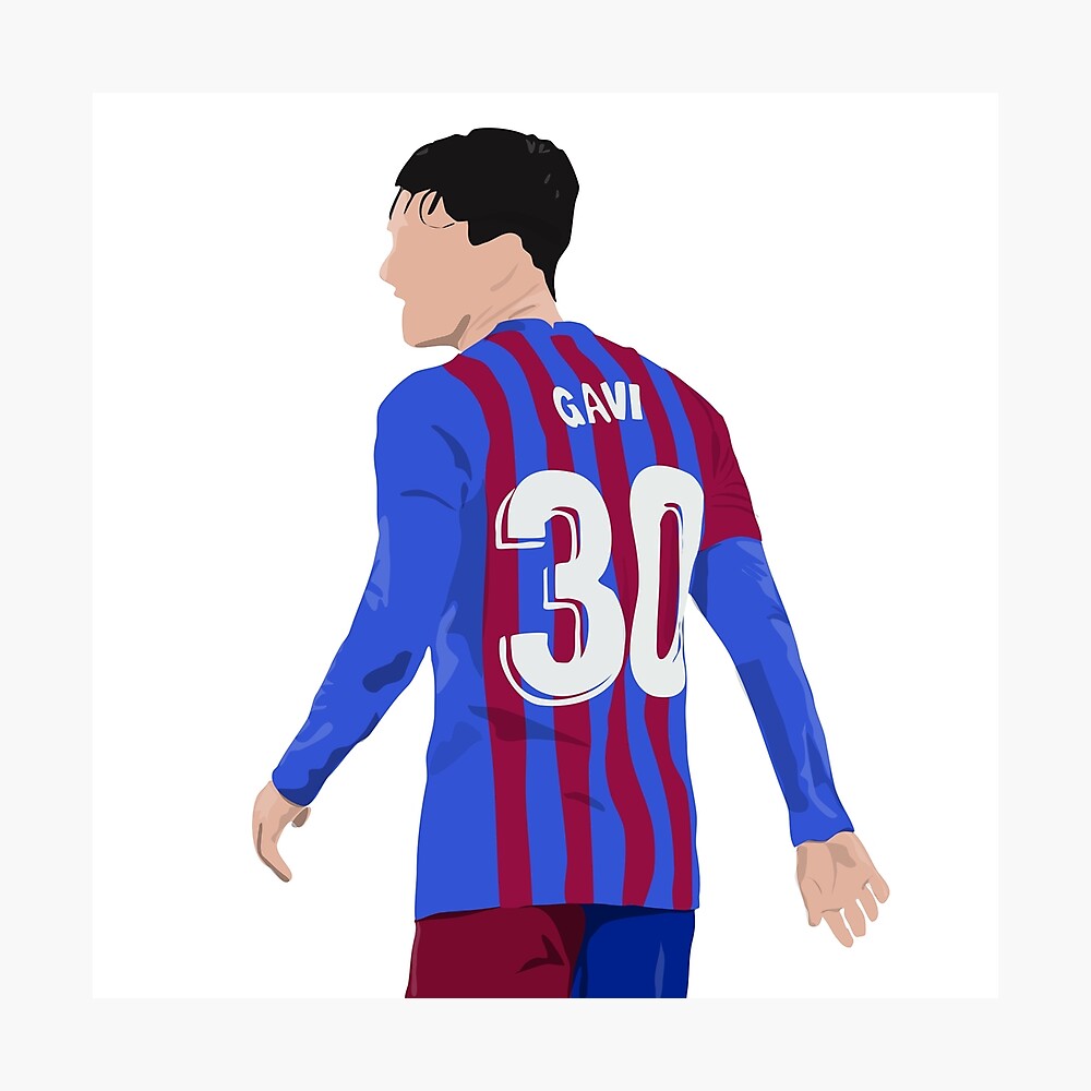 Gavi FC Barcelona Metal Print