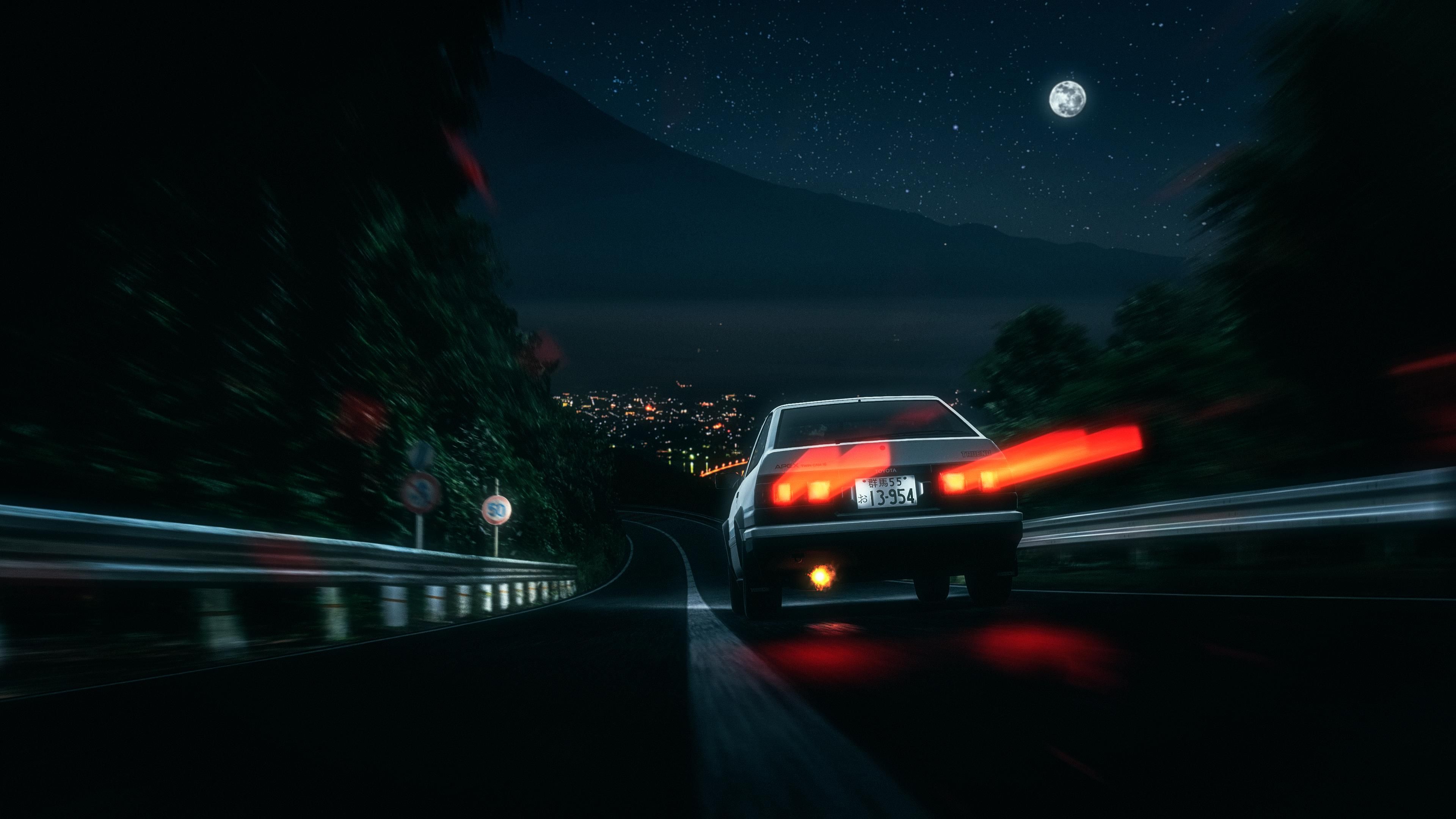 Initial D by RaY29rus [3840x2160]. Initial d, Jdm wallpaper, Ae86