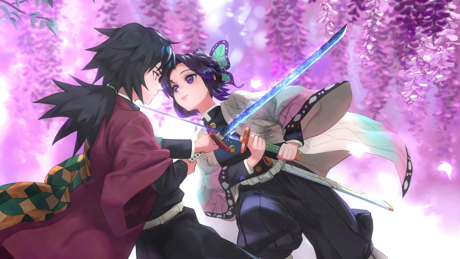 Giyu And Shinobu Live Wallpaper