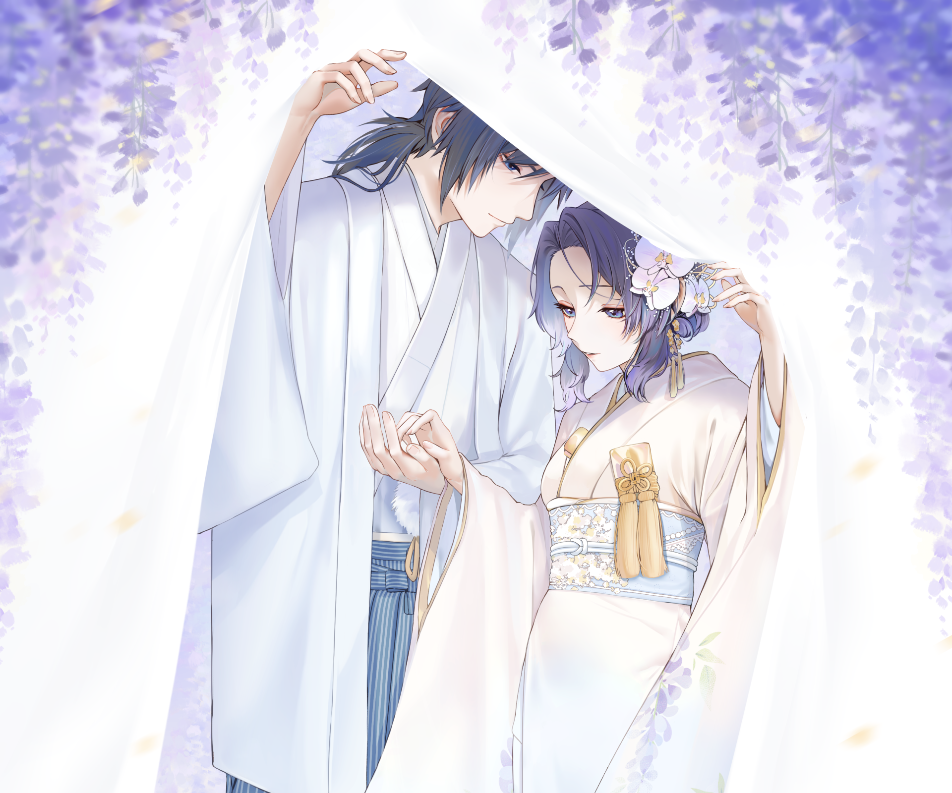 Demon Slayer: Kimetsu No Yaiba HD, Shinobu Kochou, Giyuu Tomioka, GiyuShino (Demon Slayer) Gallery HD Wallpaper