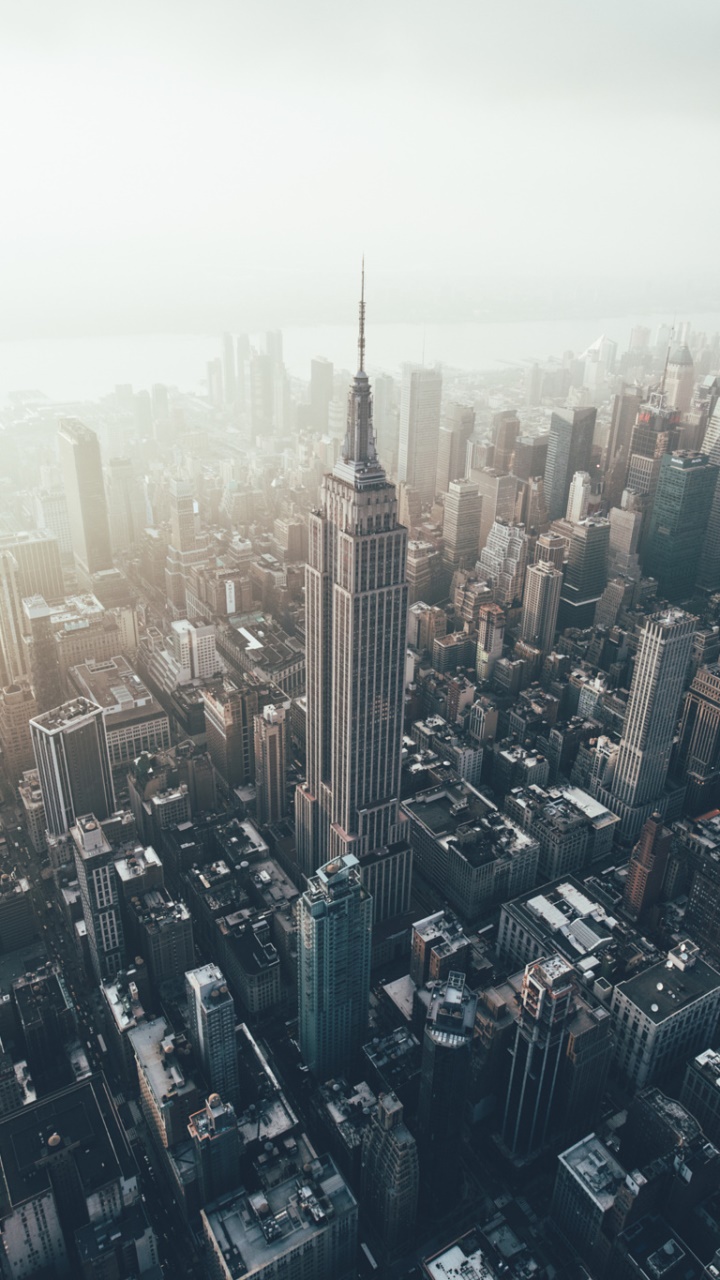 Wallpaper / Man Made New York Phone Wallpaper, City, Building, USA, Skyscraper, Aerial, 720x1280 free download
