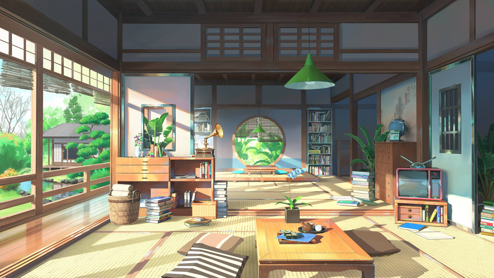Download Traditional Anime Bedroom Wallpaper
