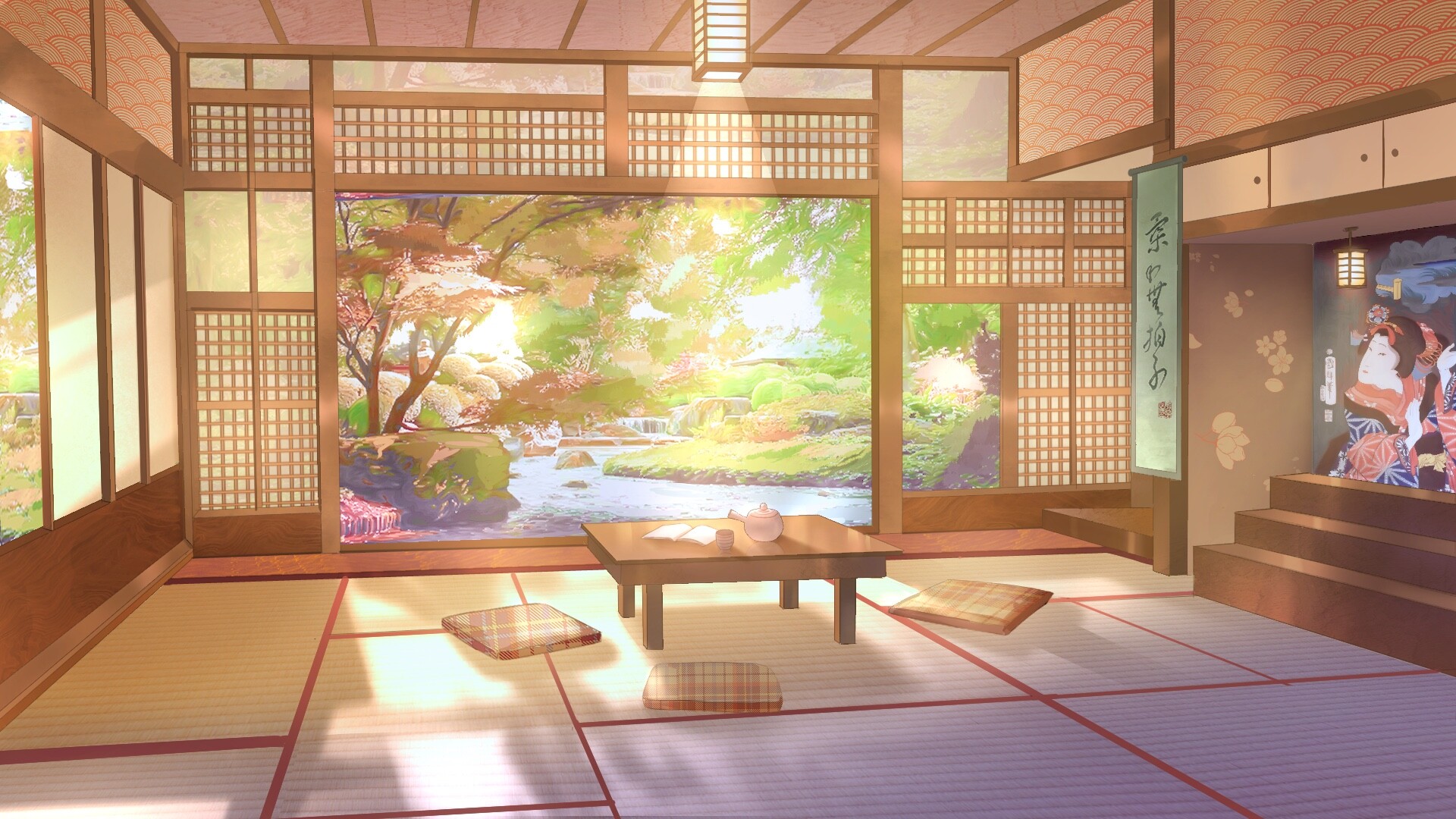 Japanese room background