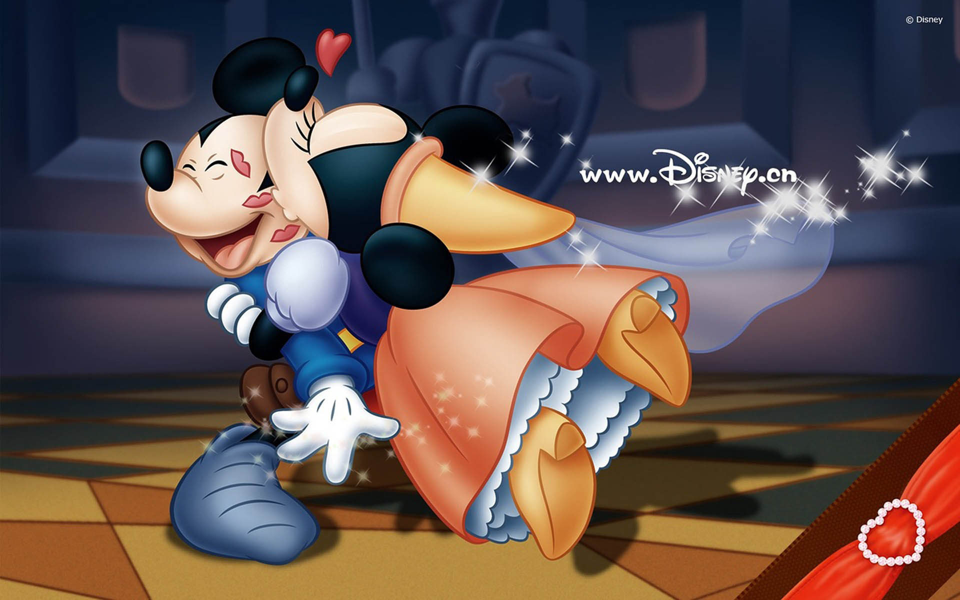 Mickey And Minnie Mouse Kisses For Mickey Disney Love Wallpaper HD And Background 1920x1200, Wallpaper13.com