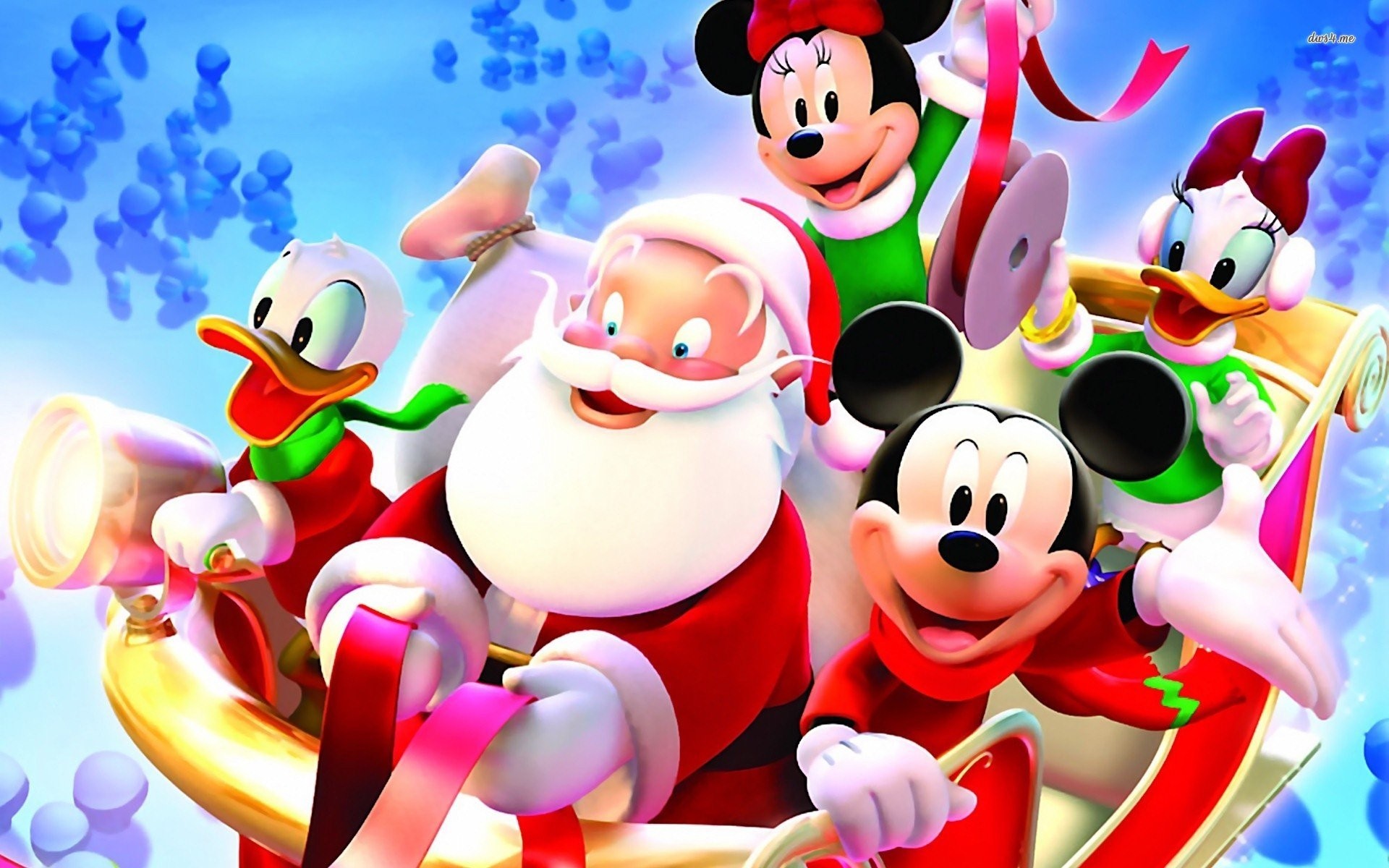 Mickey Mouse Christmas Background