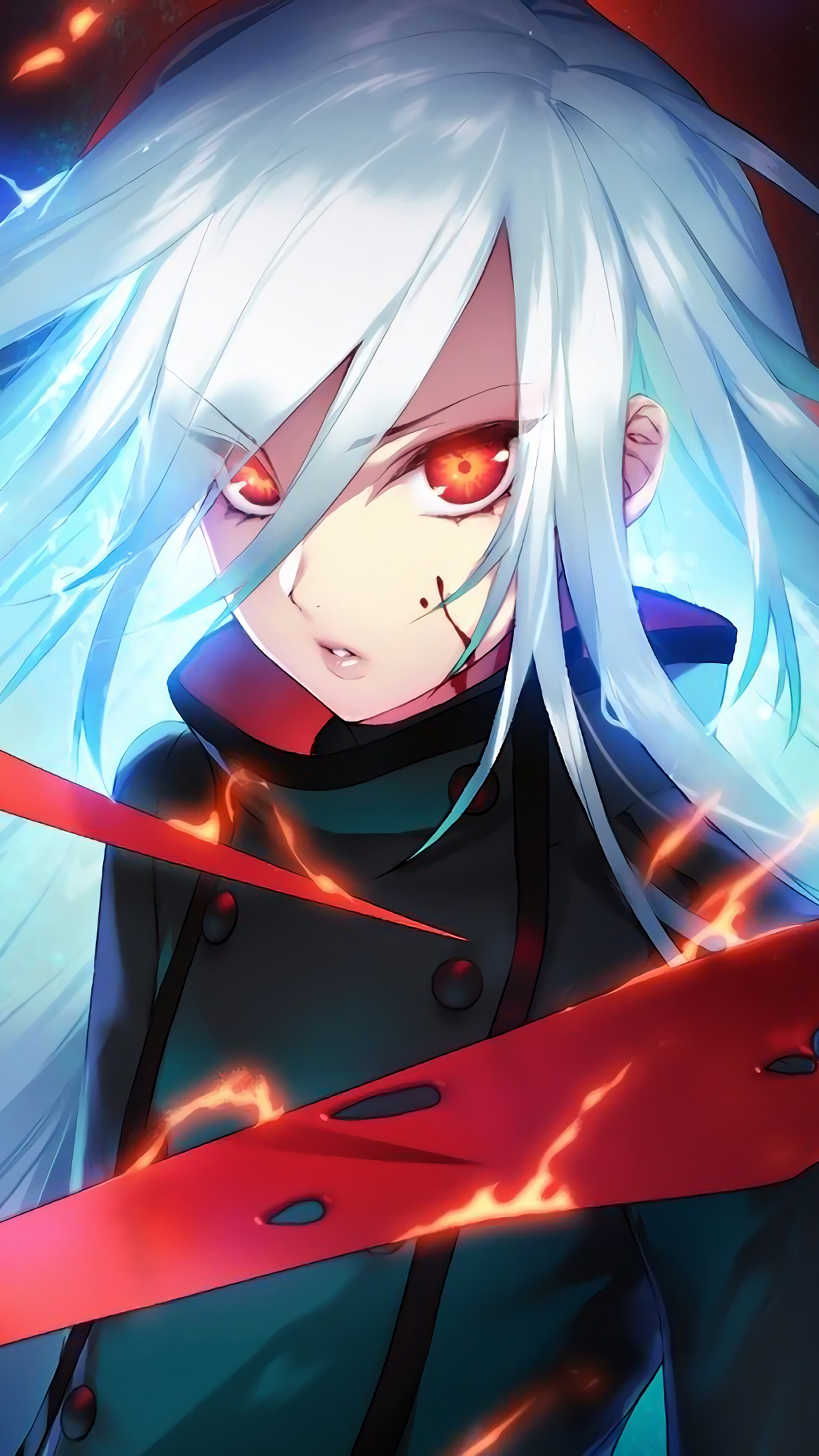 Anime, Red Eyes, 4k Gallery HD Wallpaper