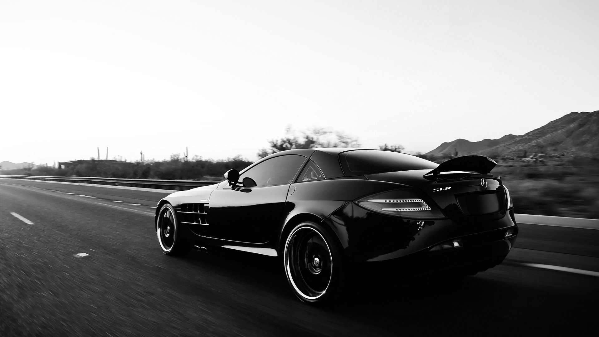 Download Wallpaper 1920x1080 mercedes benz, car, black, track, style Full HD 1080p HD Background