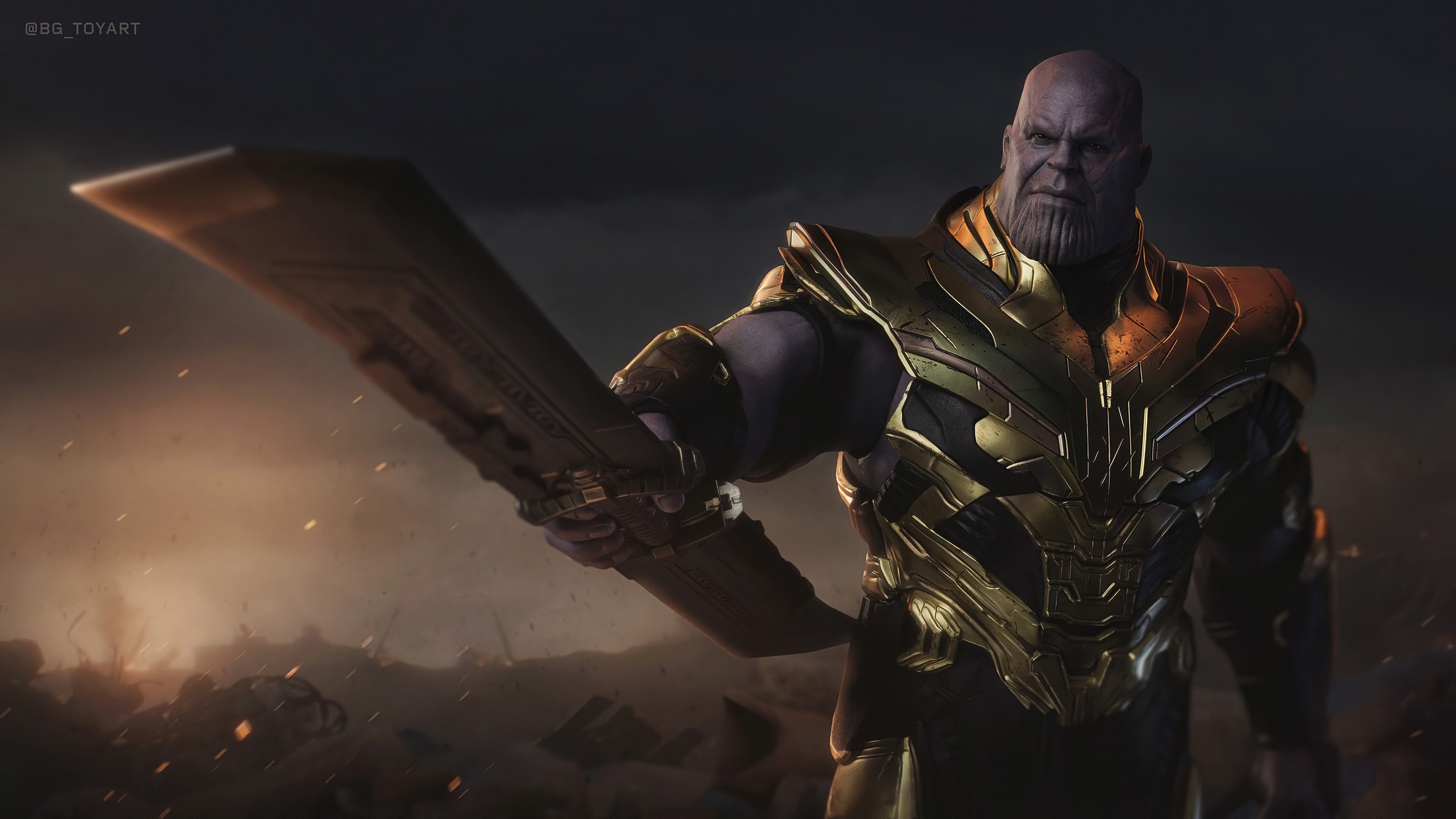 Wallpaper / thanos, supervillain, superheroes, hd, 4k free download