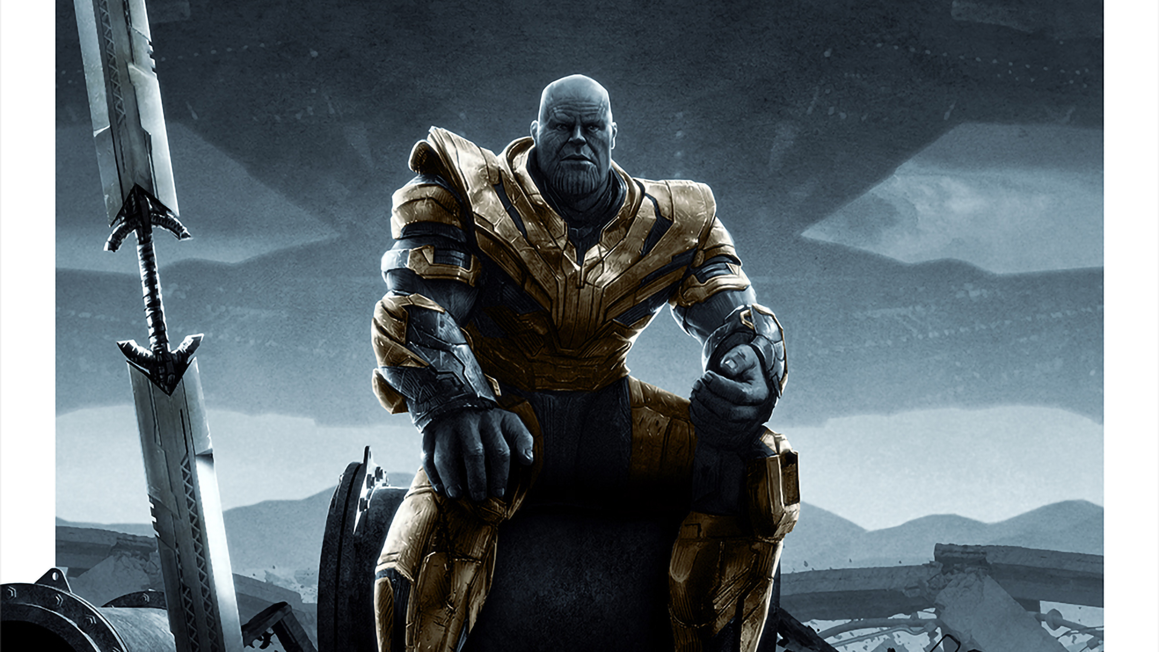 Free download 3840x2160 Thanos Sitting In Avengers Endgame 4K Wallpaper HD [3840x2160] for your Desktop, Mobile & Tablet. Explore Sitting Wallpaper. Sitting Background, Girl Sitting Wallpaper, Girl Sitting Alone Wallpaper