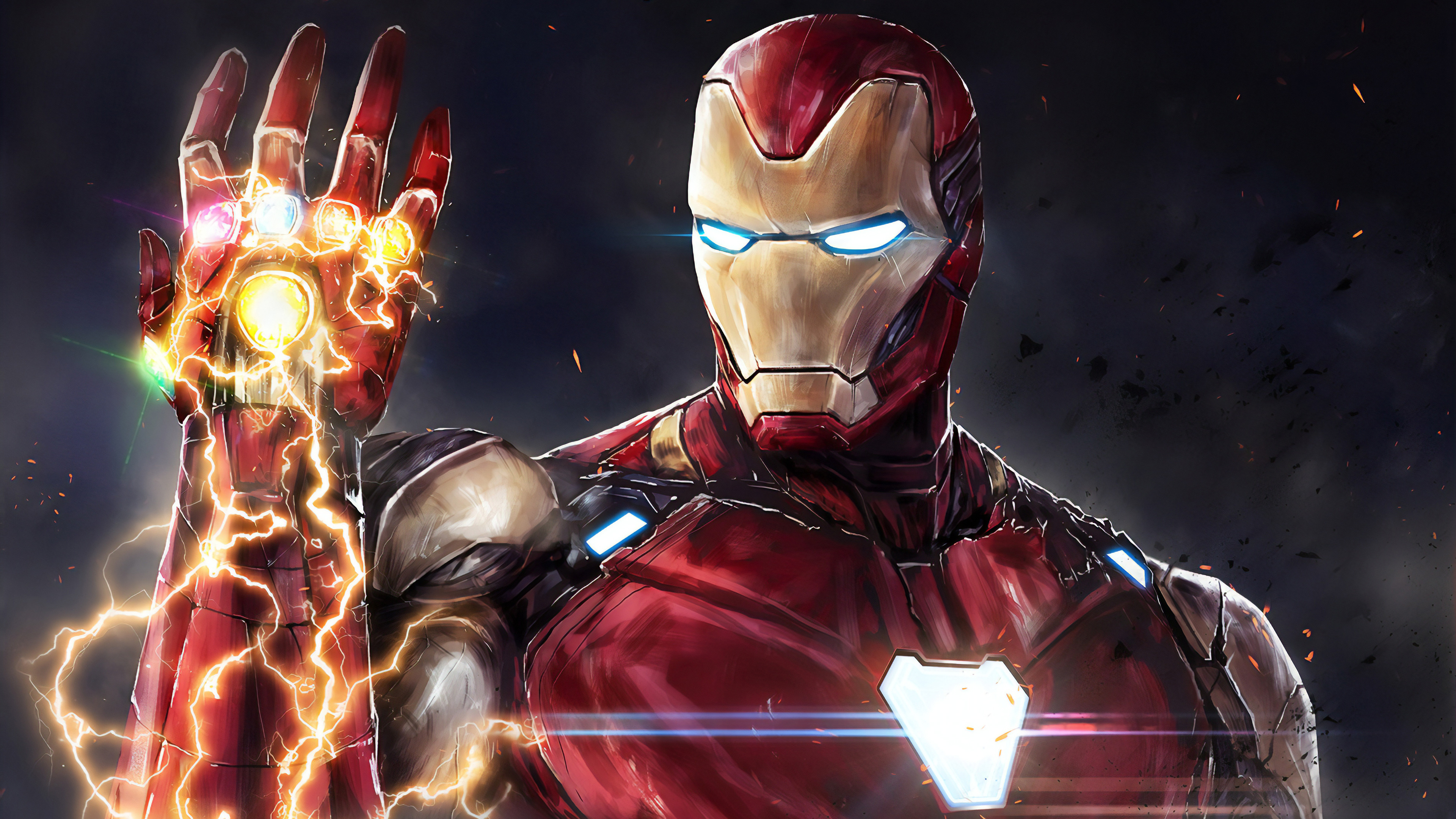 Iron Man, Infinity Stones, Avengers Endgame, 4K Gallery HD Wallpaper