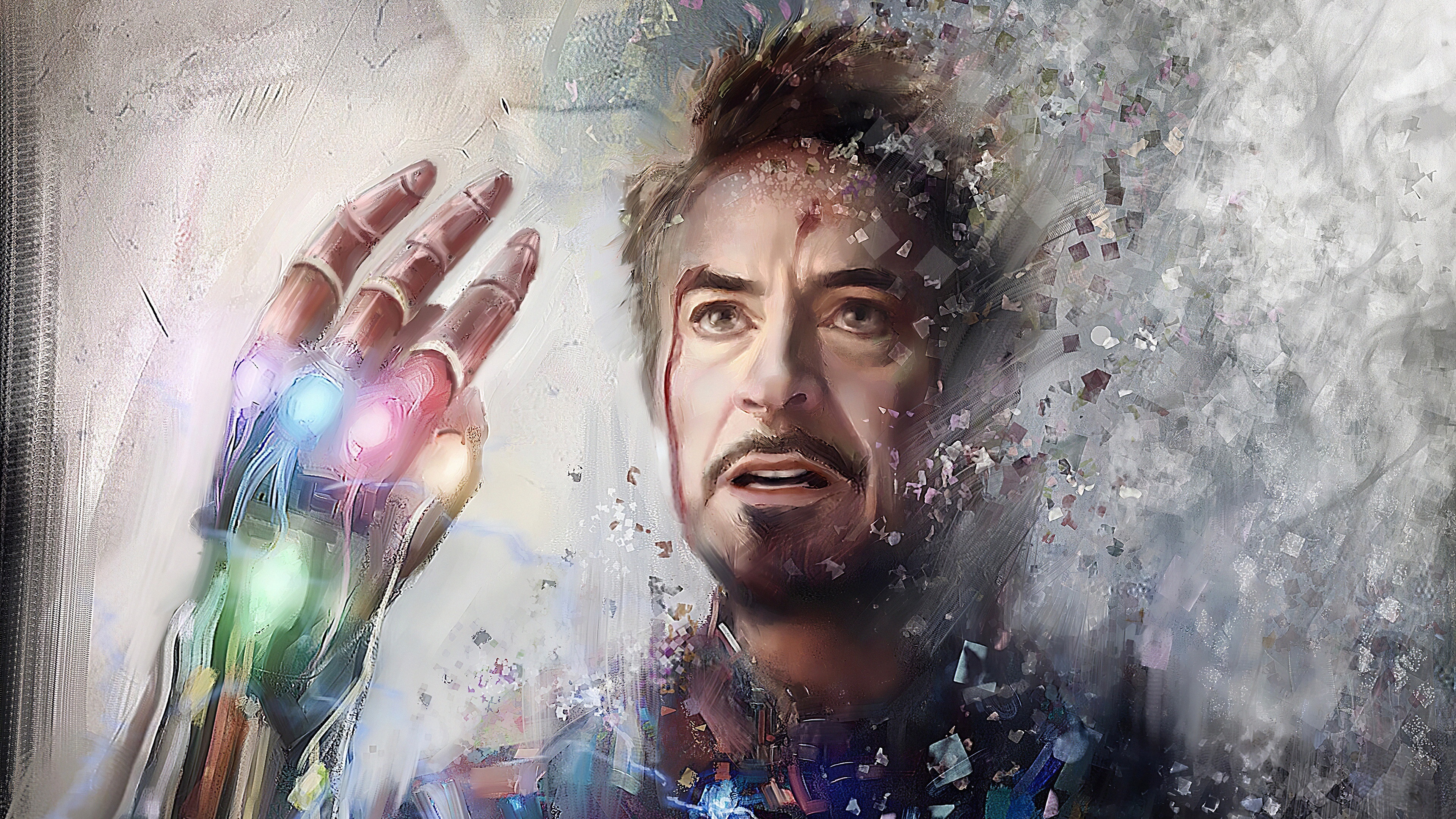 Wallpaper 4k Iron Man With Infinity Stones Art Wallpaper