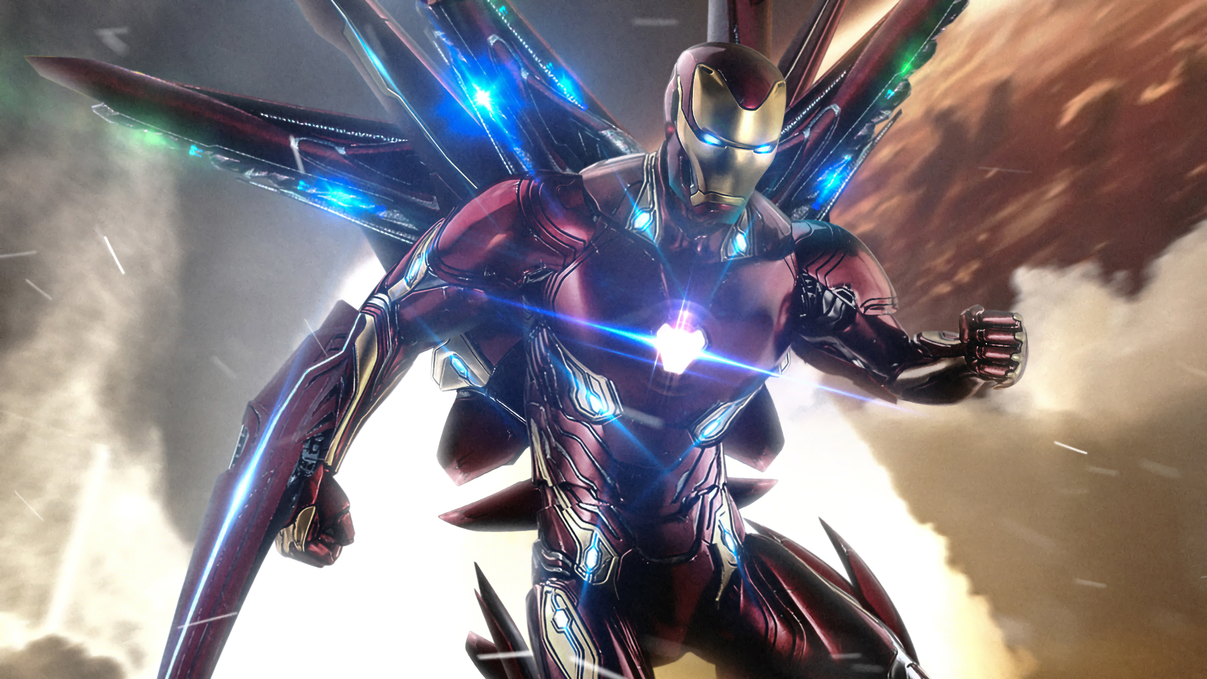 Iron Man, Infinity Stones, Avengers: Endgame, 4K Gallery HD Wallpaper