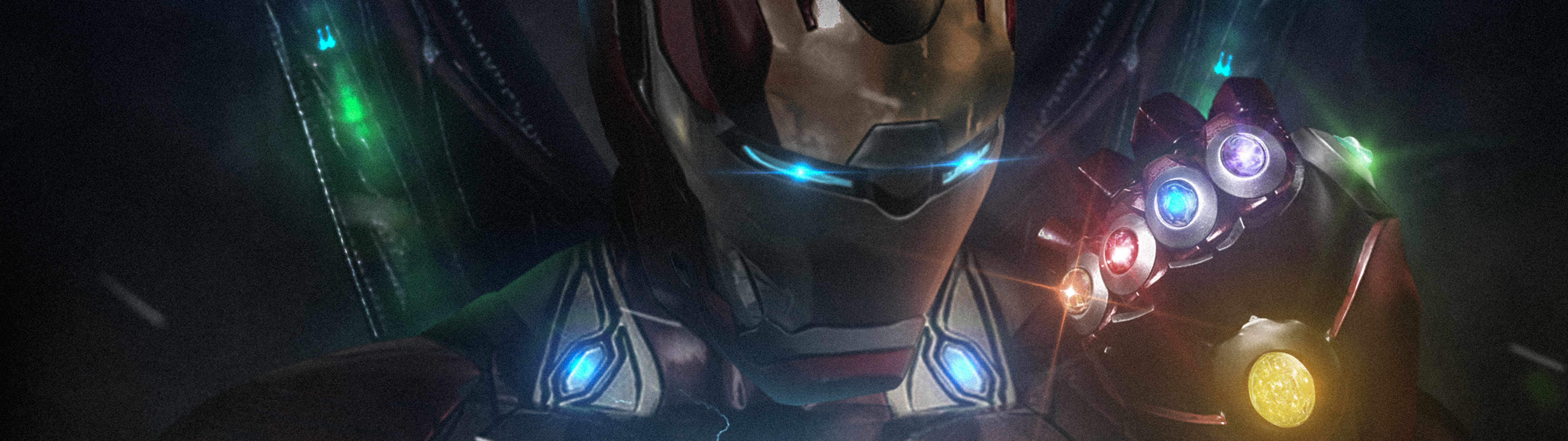 Iron Man Infinity Stones Avengers Endgame 4K Wallpaper