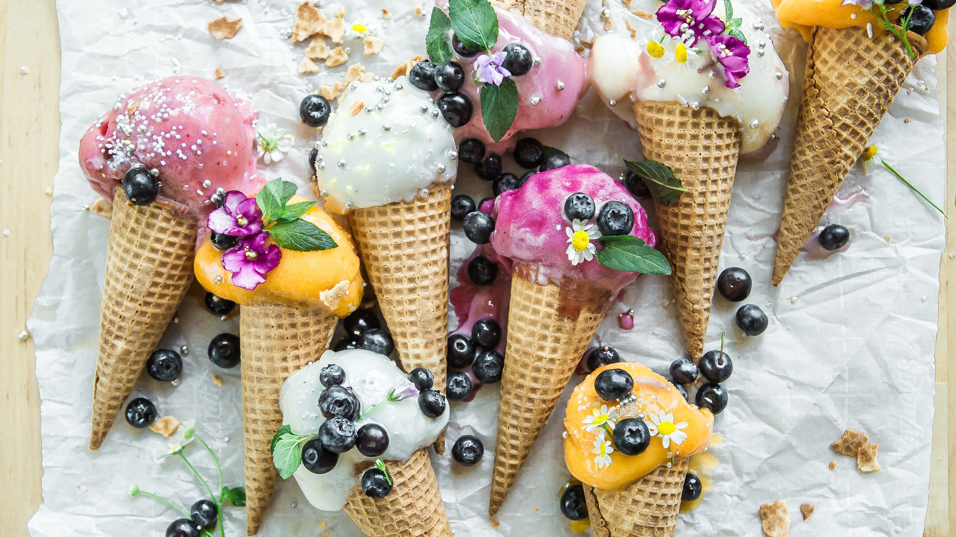 Wallpaper Summer dessert, ice cream 3840x2160 UHD 4K Picture, Image