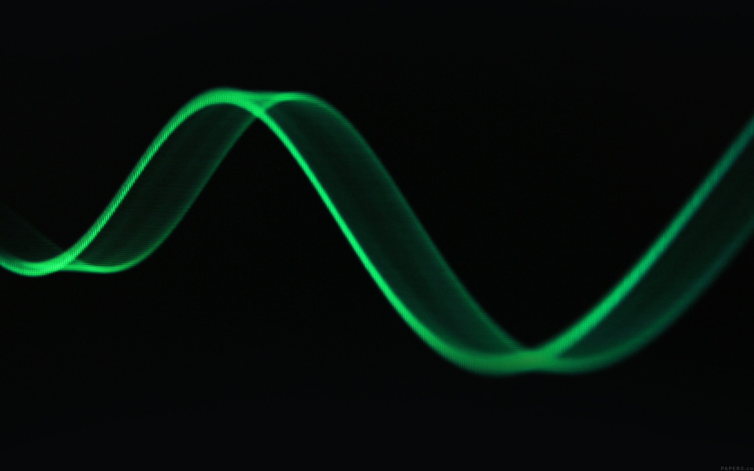 Wave Dark Green Pattern