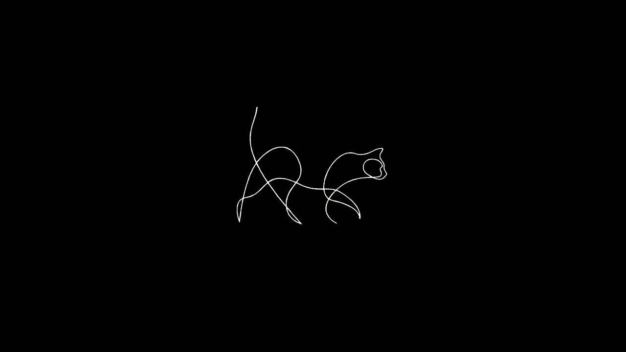 One Line Drawing Wallpaper