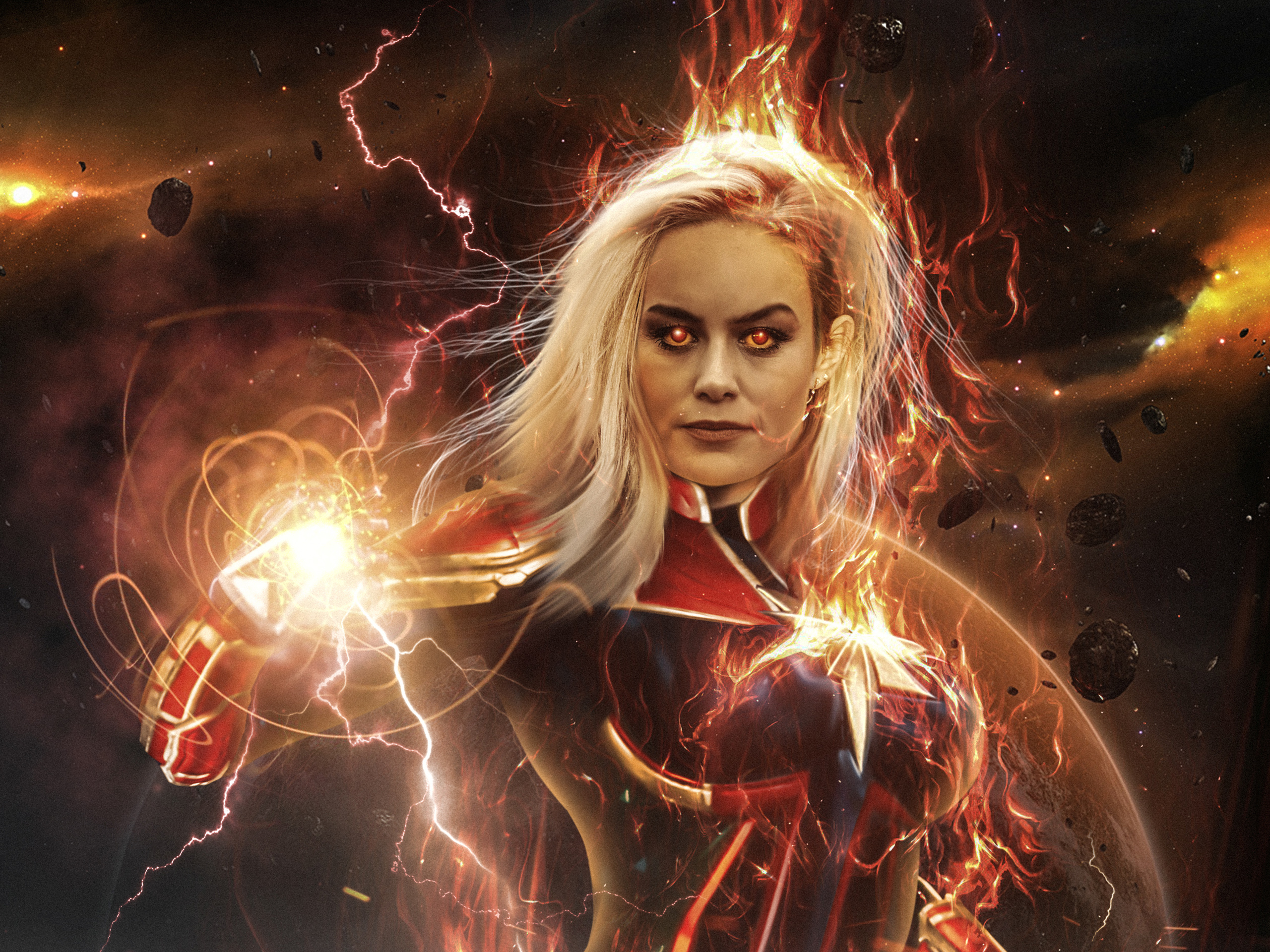 Brie Larson Captain Marvel Wallpaper:2560x1920
