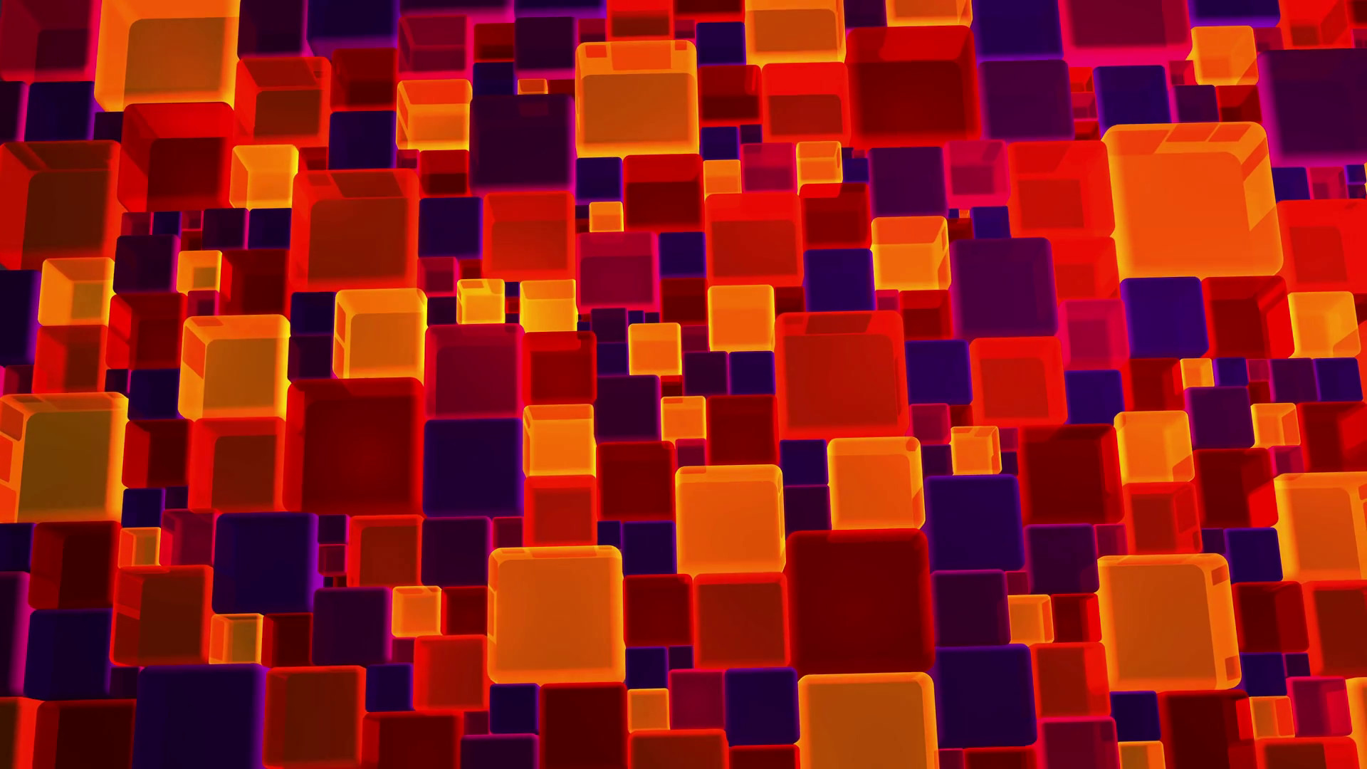 Subscription Library Neon Red And Violet Lights Cubes Background In 4k