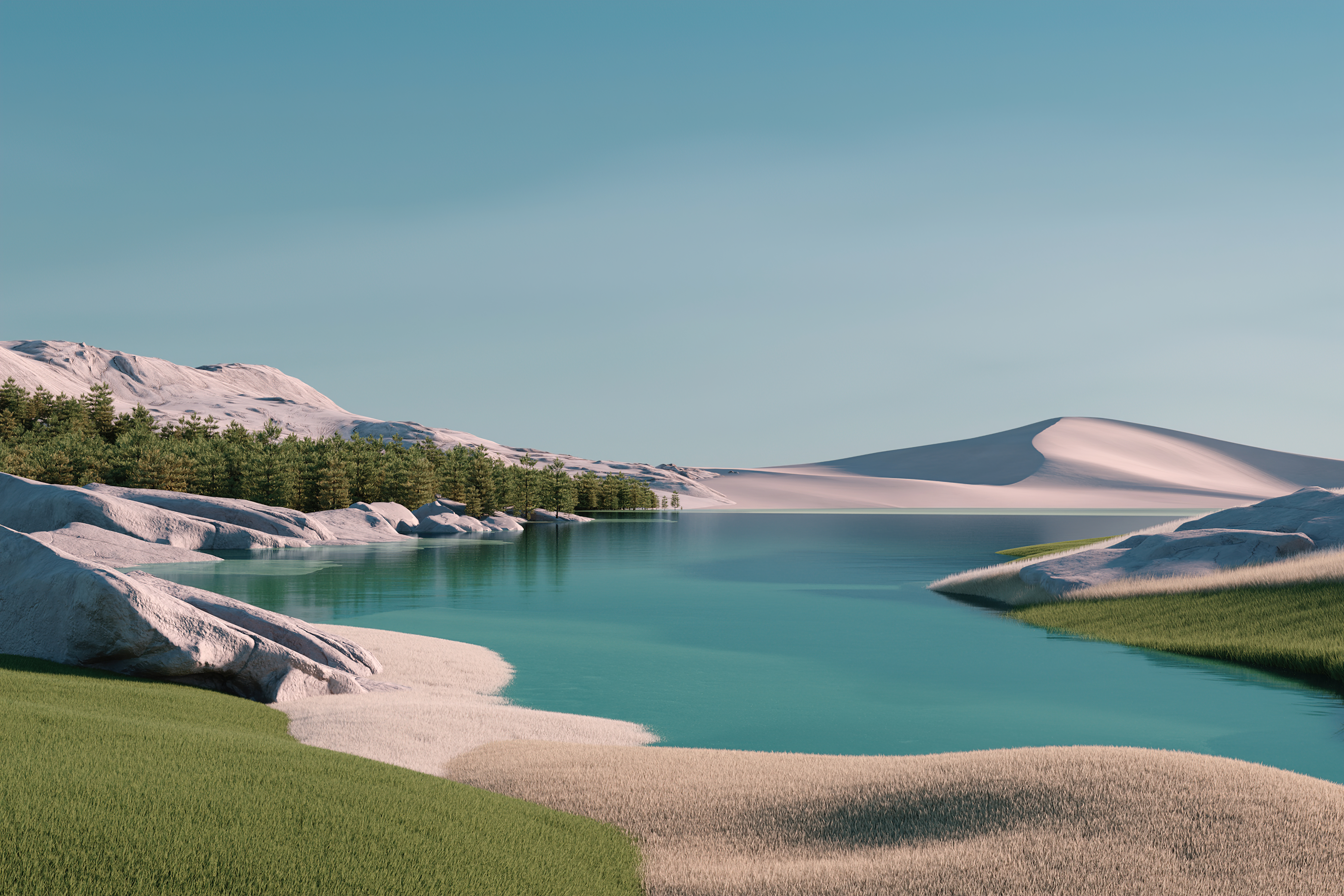 Summer Wallpaper 4K, Desert, Landscape, Windows 11