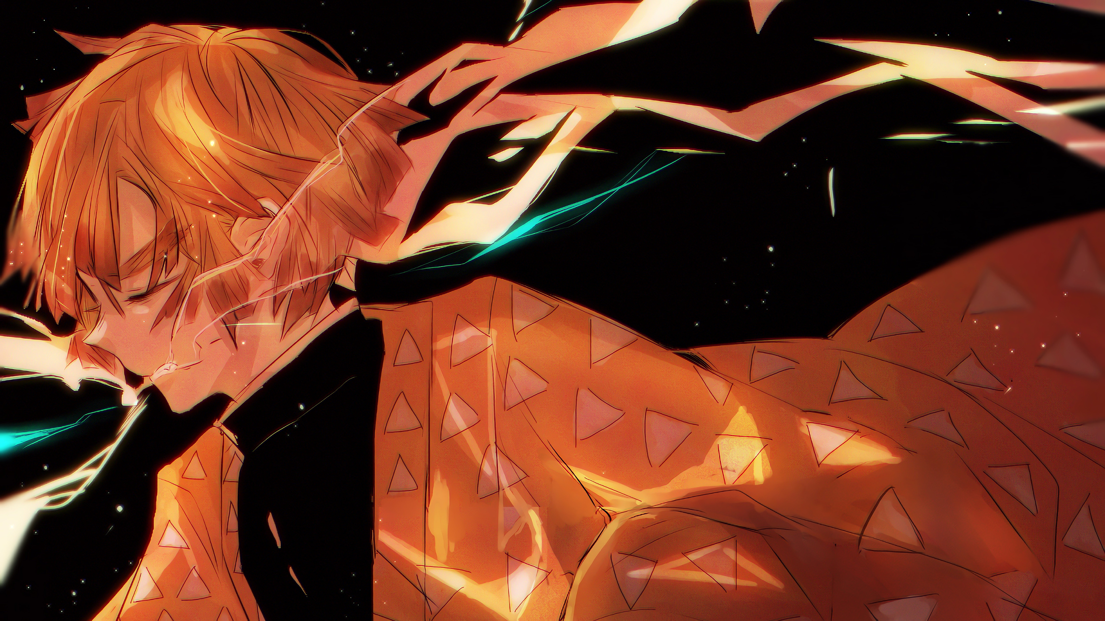 Zenitsu Agatsuma, Kimetsu no Yaiba, 4K Gallery HD Wallpaper