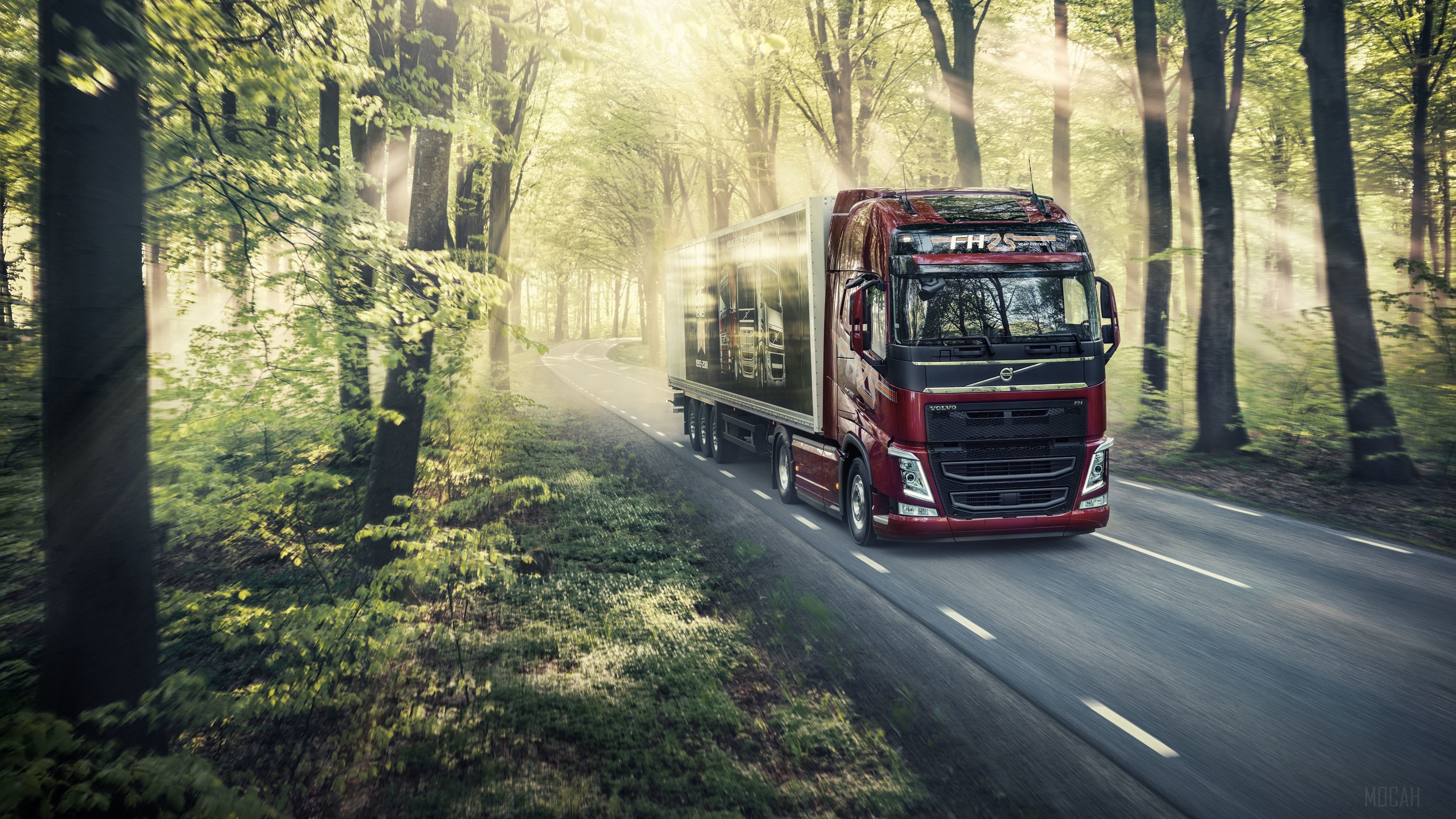 Sunbeam, Truck, Vehicle, Volvo 4k Gallery HD Wallpaper