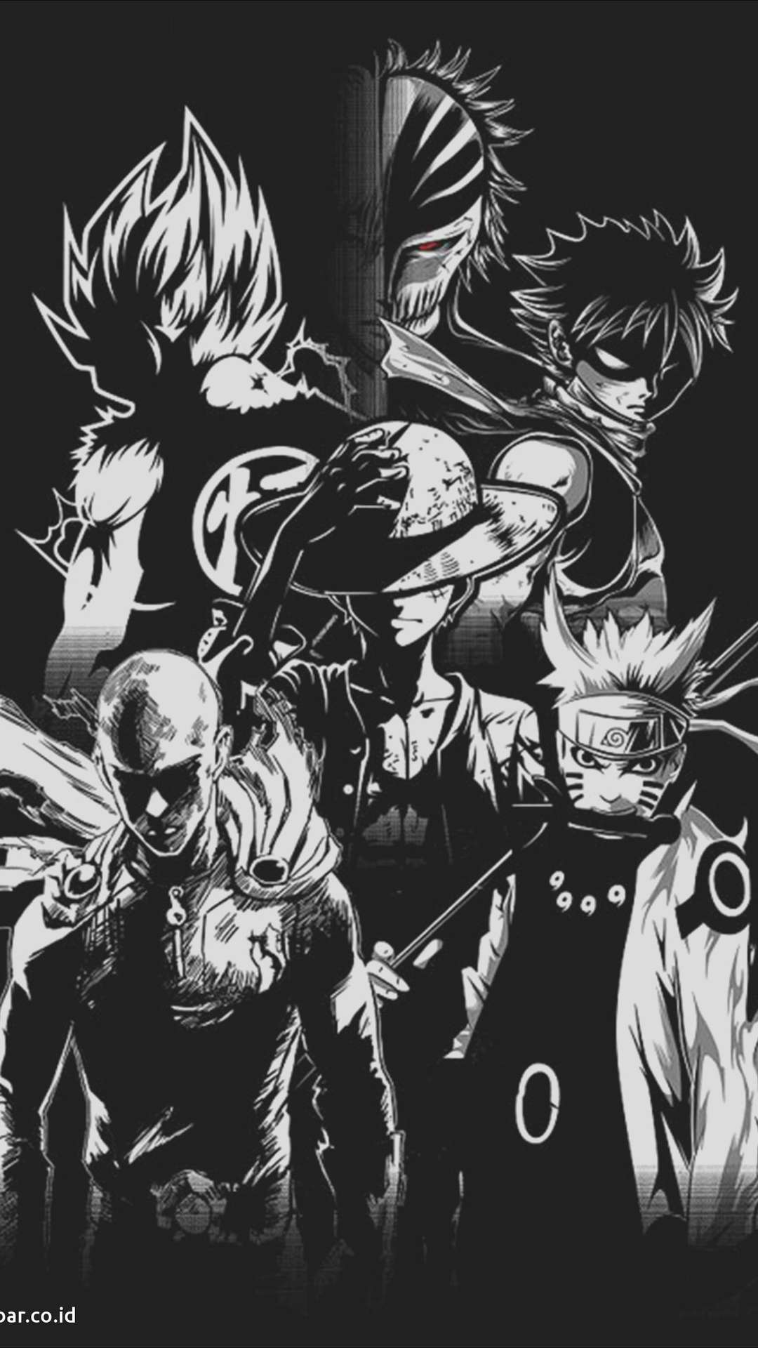 Black Anime Wallpaper for iPhone and Android