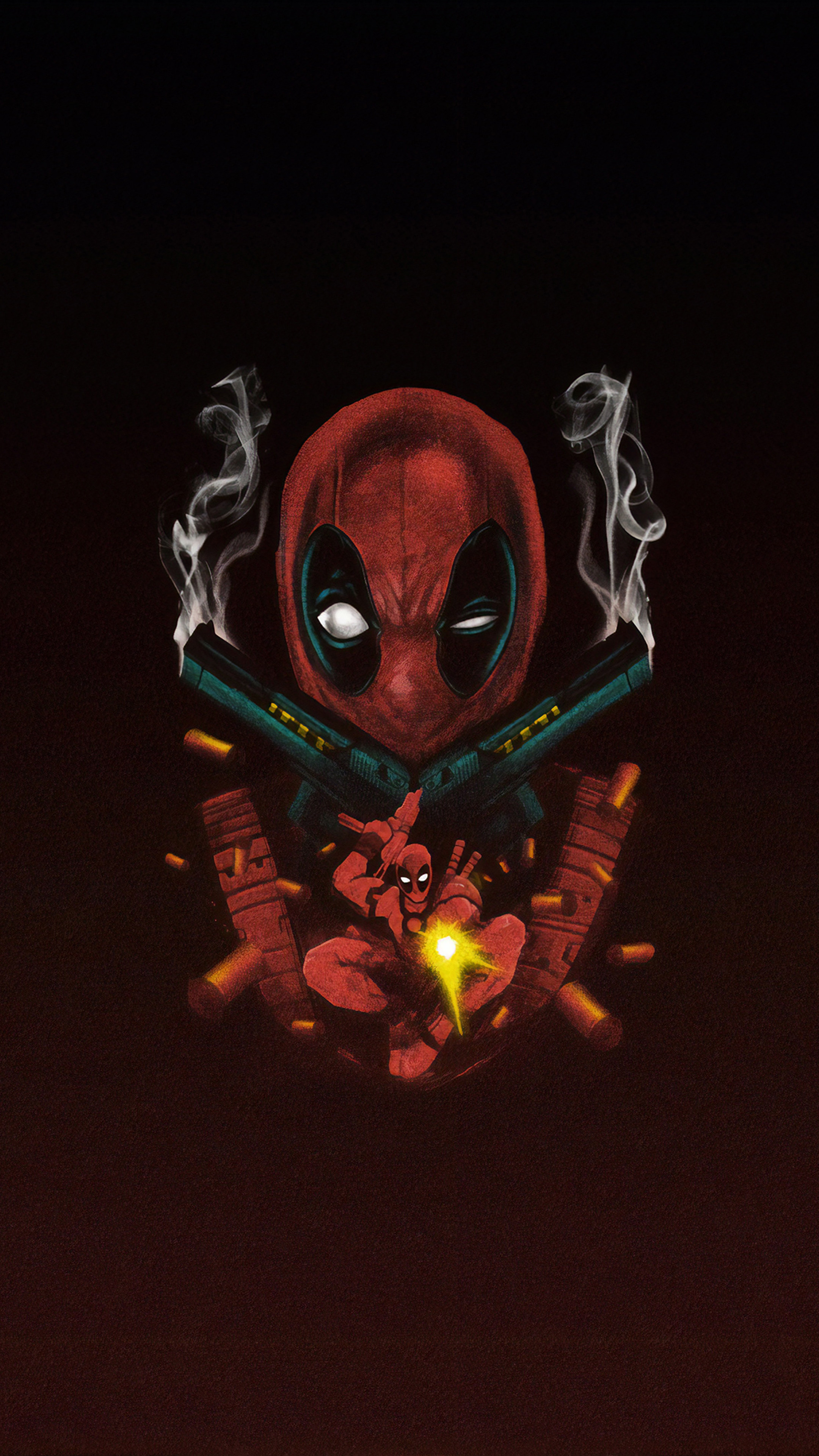 Deadpool, Guns, Chibi, Marvel, 4k Gallery HD Wallpaper