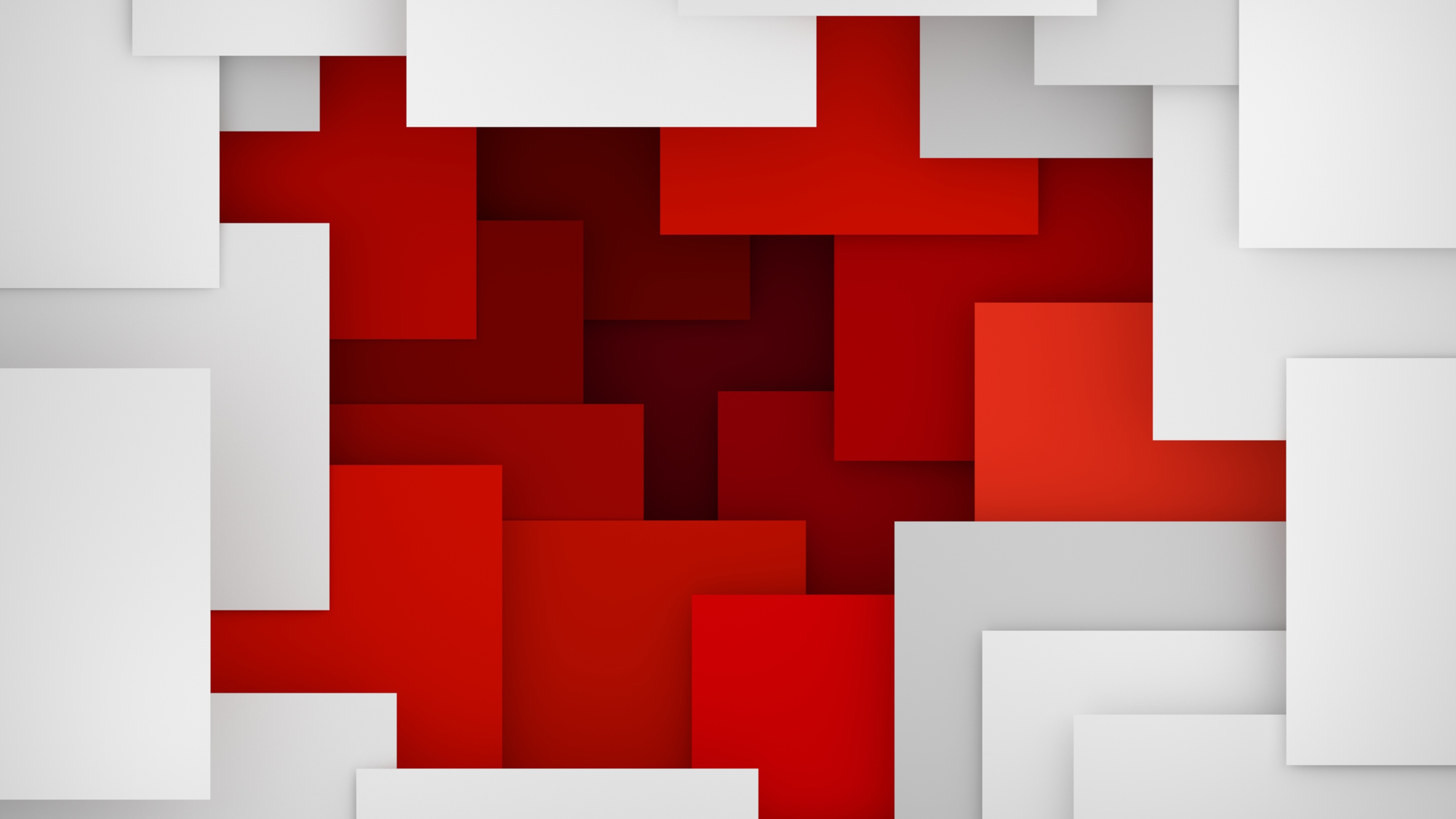Wallpaper 4k Artistic Geometry Red White Wallpaper