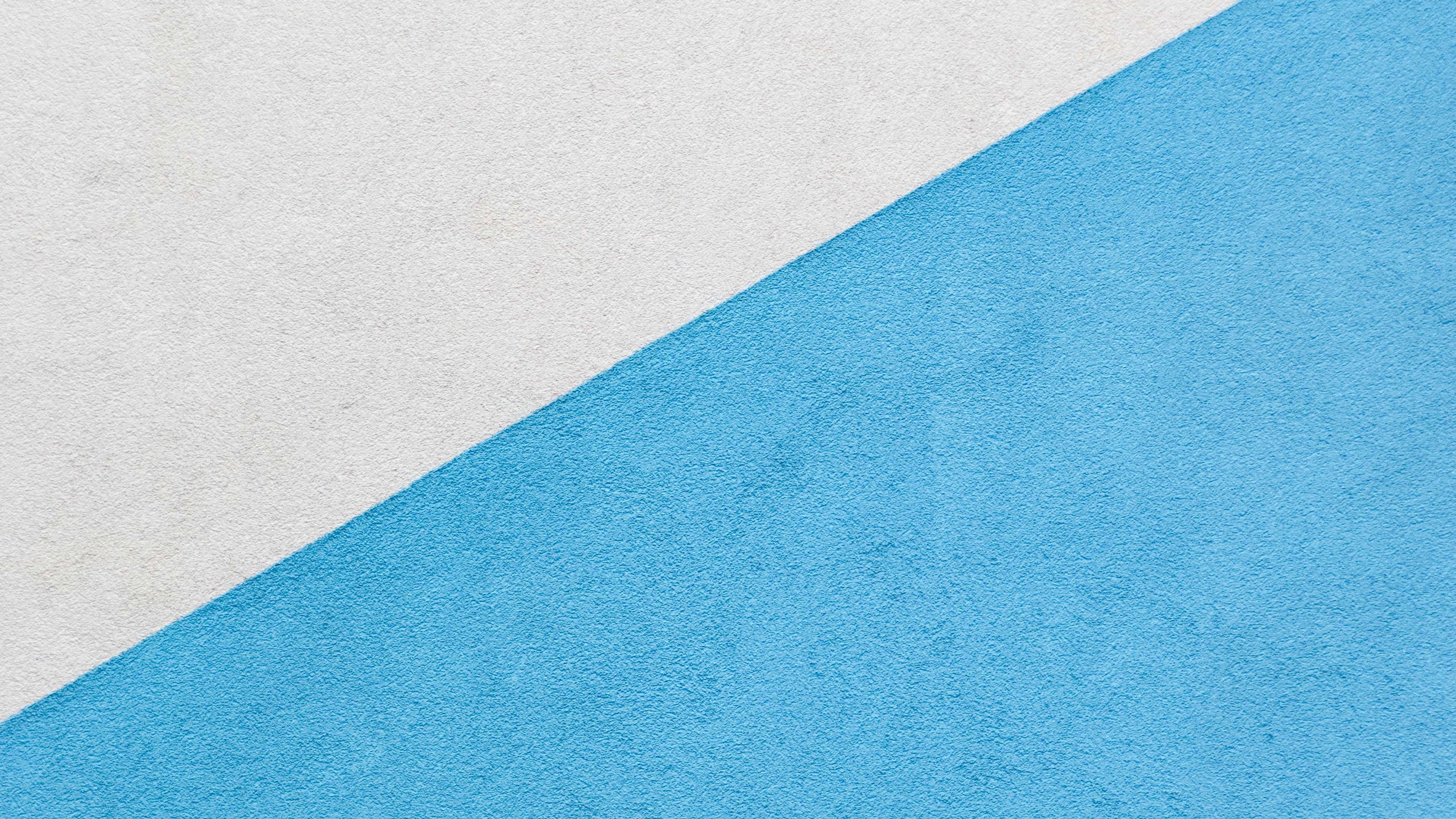 Download wallpaper 3840x2160 wall, paint, lines, blue, white 4k uhd 16:9 HD background